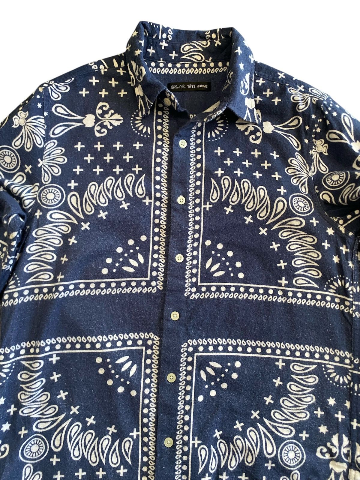 Tete Homme TETE HOMME PAISLEY PRINT SHIRT JAPAN Size US M / EU 48-50 / 2 - 3 Thumbnail