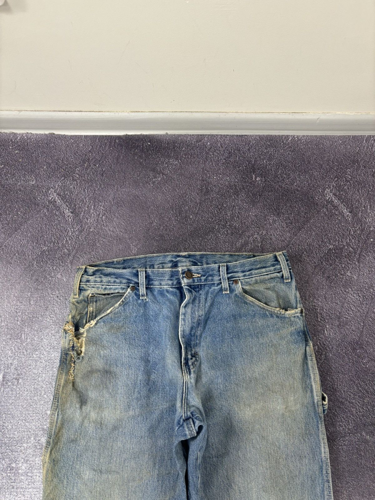 Dickies Vintage Dickies USA Denim Faded Blue Skate Hype Jeans Size US 34 / EU 50 - 12 Thumbnail