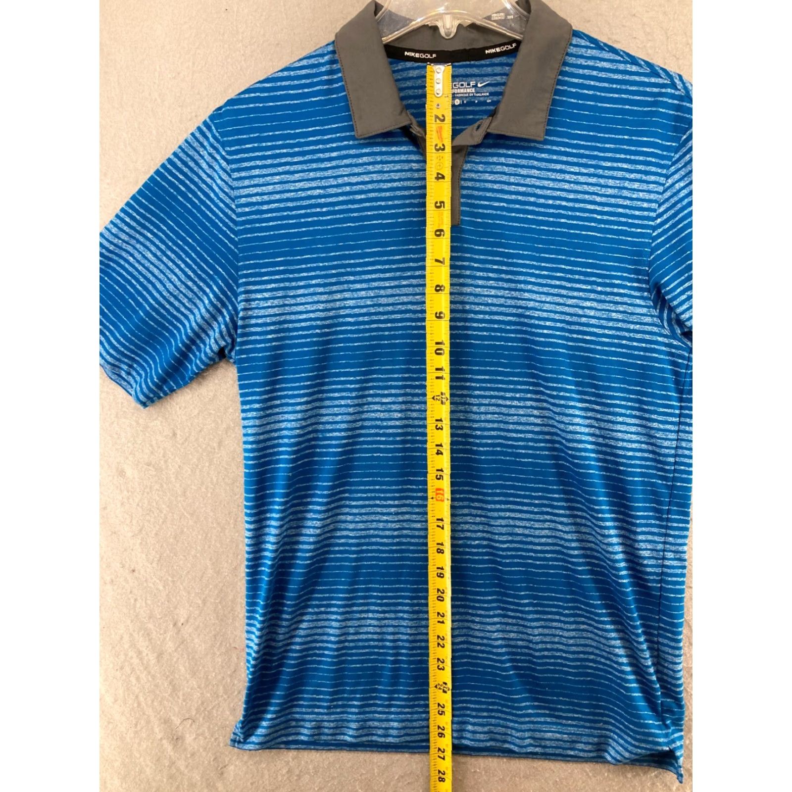 Nike Nike Golf Polo Shirt Mens Small Blue Tour Performance DriFit Striped Size US S / EU 44-46 / 1 - 3 Thumbnail