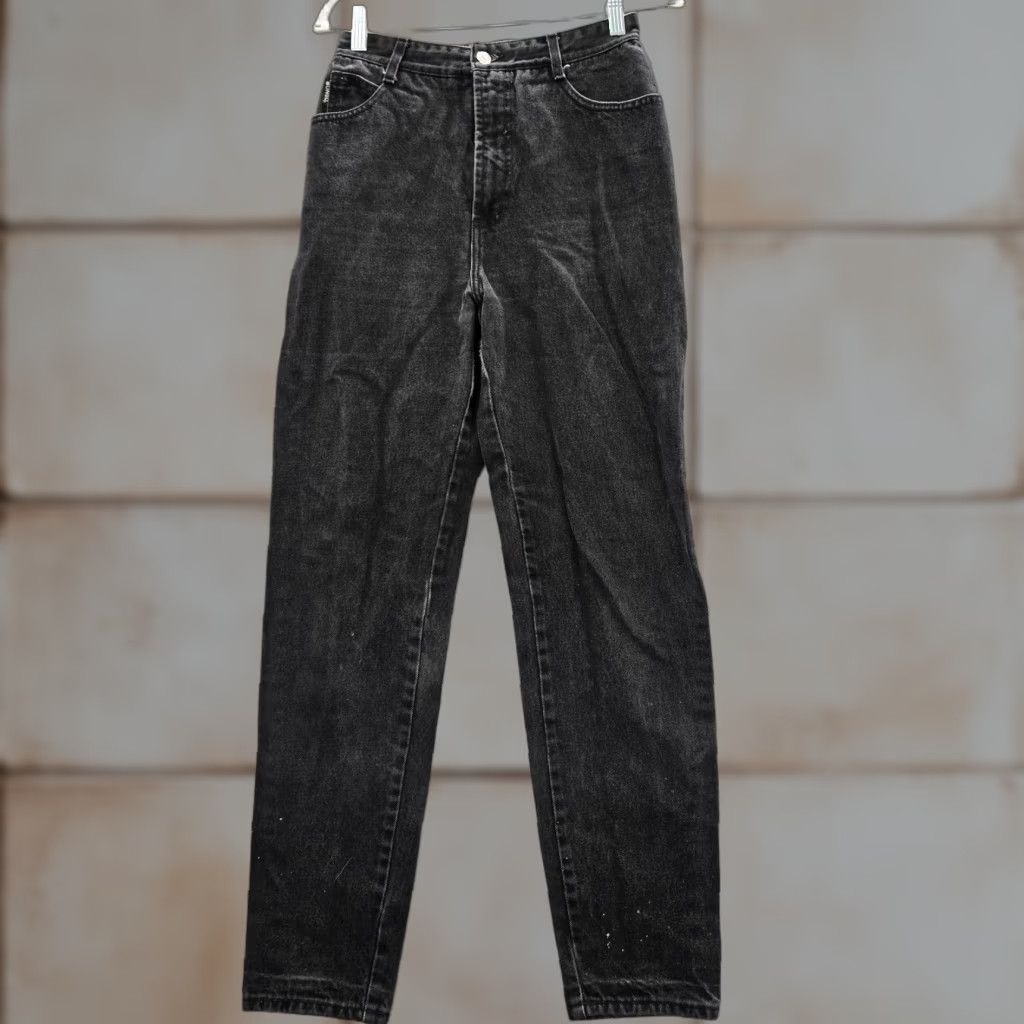 VINTAGE Bongo Women Jeans 11 Black High Rise Mom 80s Denim USA