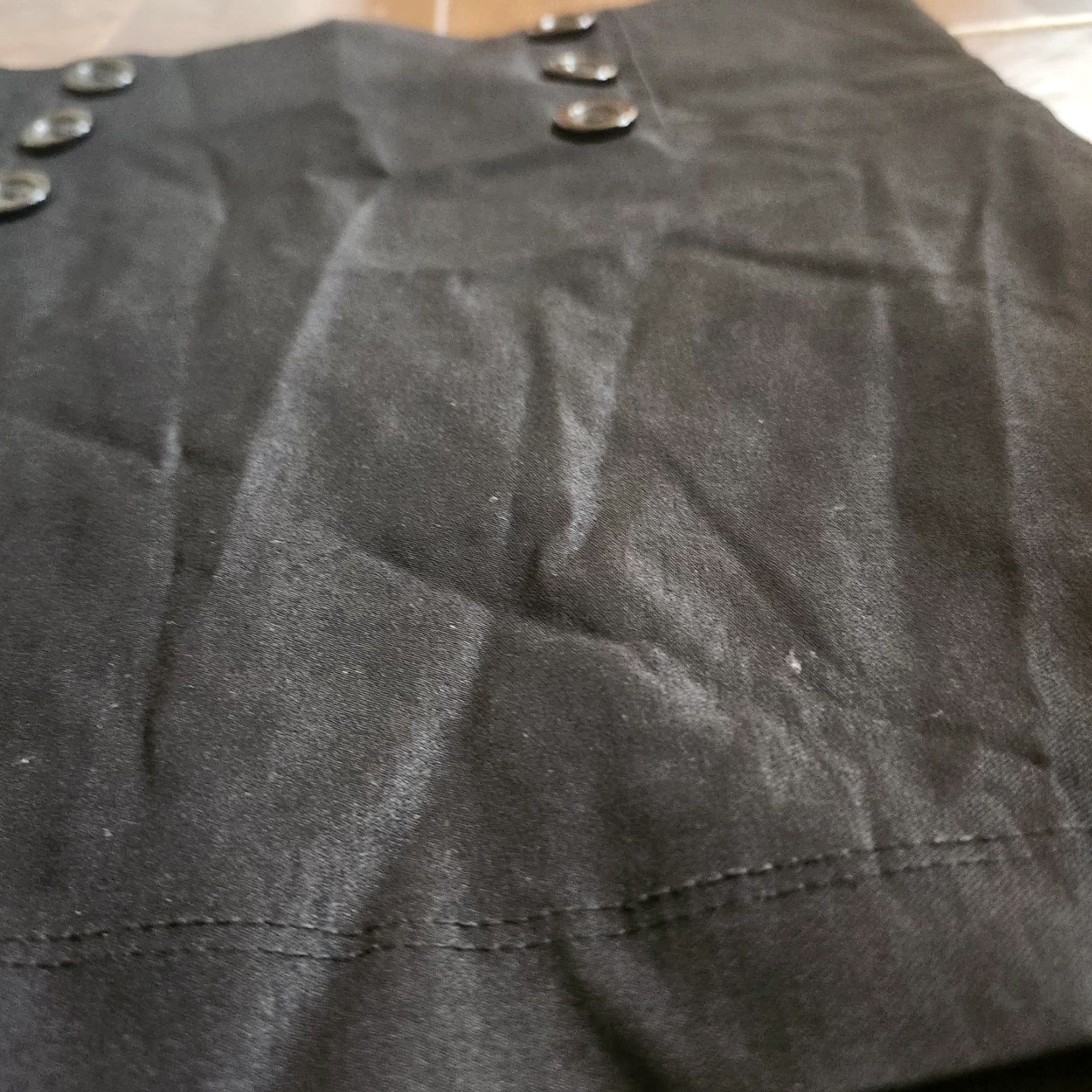 Vintage Windsor Skirt Black Solid Zip Short Straight & Pencil Women S Short Length Spring Summer Fall United States Size 28" / US 6 / IT 42 - 5 Thumbnail
