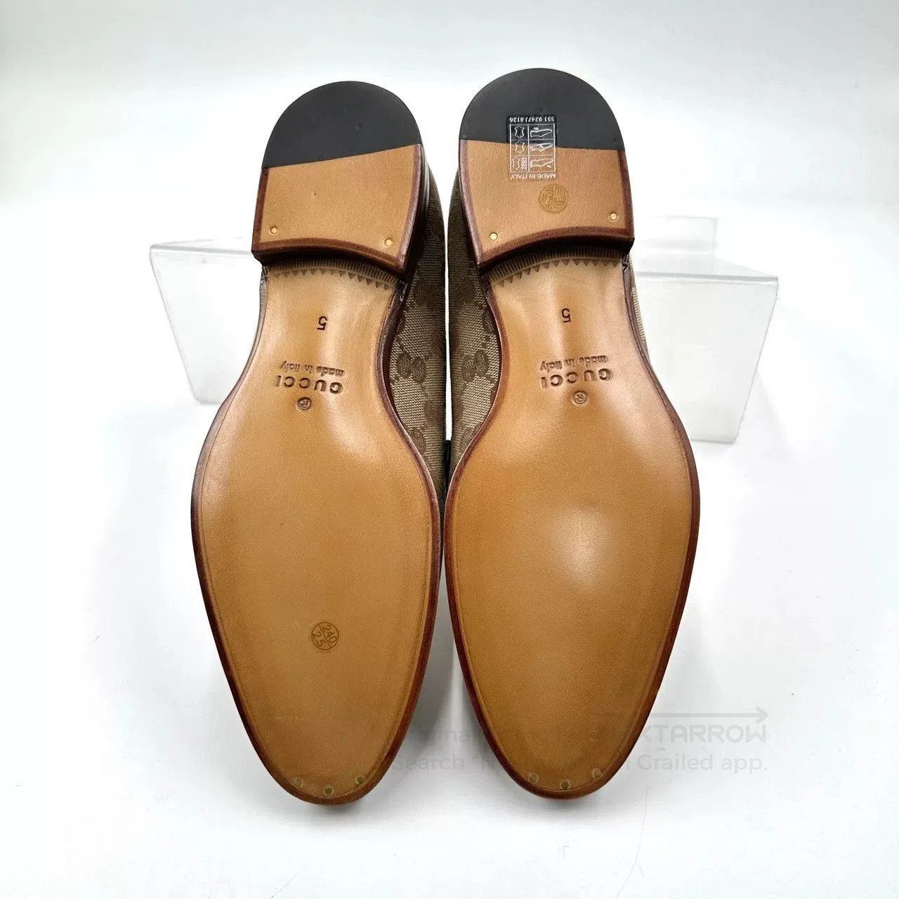 Gucci Gucci Monogram Round-Toe Loafers. Size US 6 / EU 39 - 4 Thumbnail