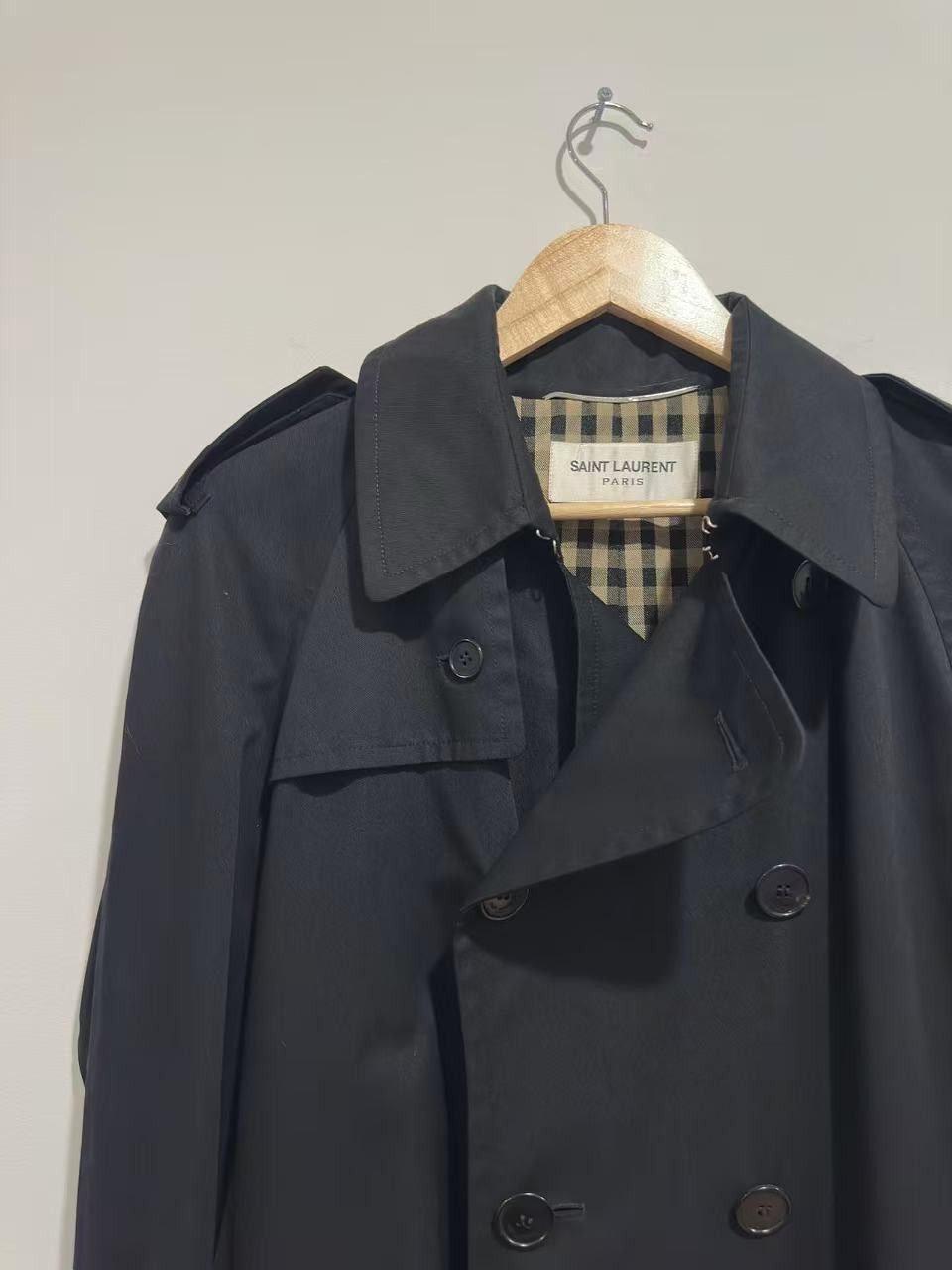 Saint Laurent Paris Saint Laurent FW13 Black Trench Coat Size US M / EU 48-50 / 2 - 3 Thumbnail