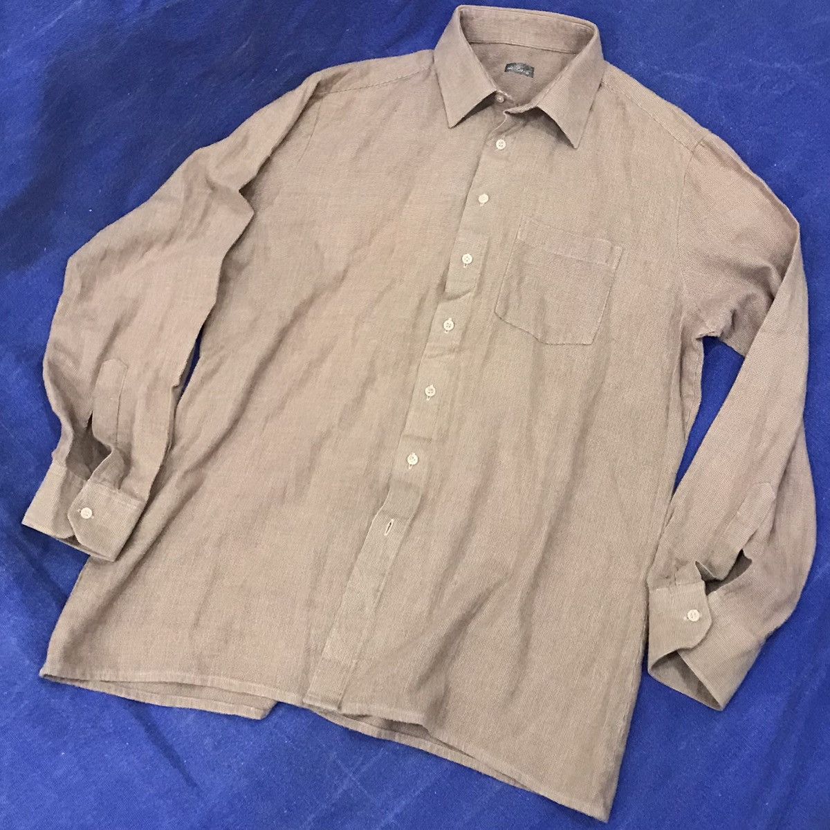 Self Edge SELVEDGE VINTAGE FLANNEL SHIRT pinkish nude Size US S / EU 44-46 / 1 - 2 Thumbnail