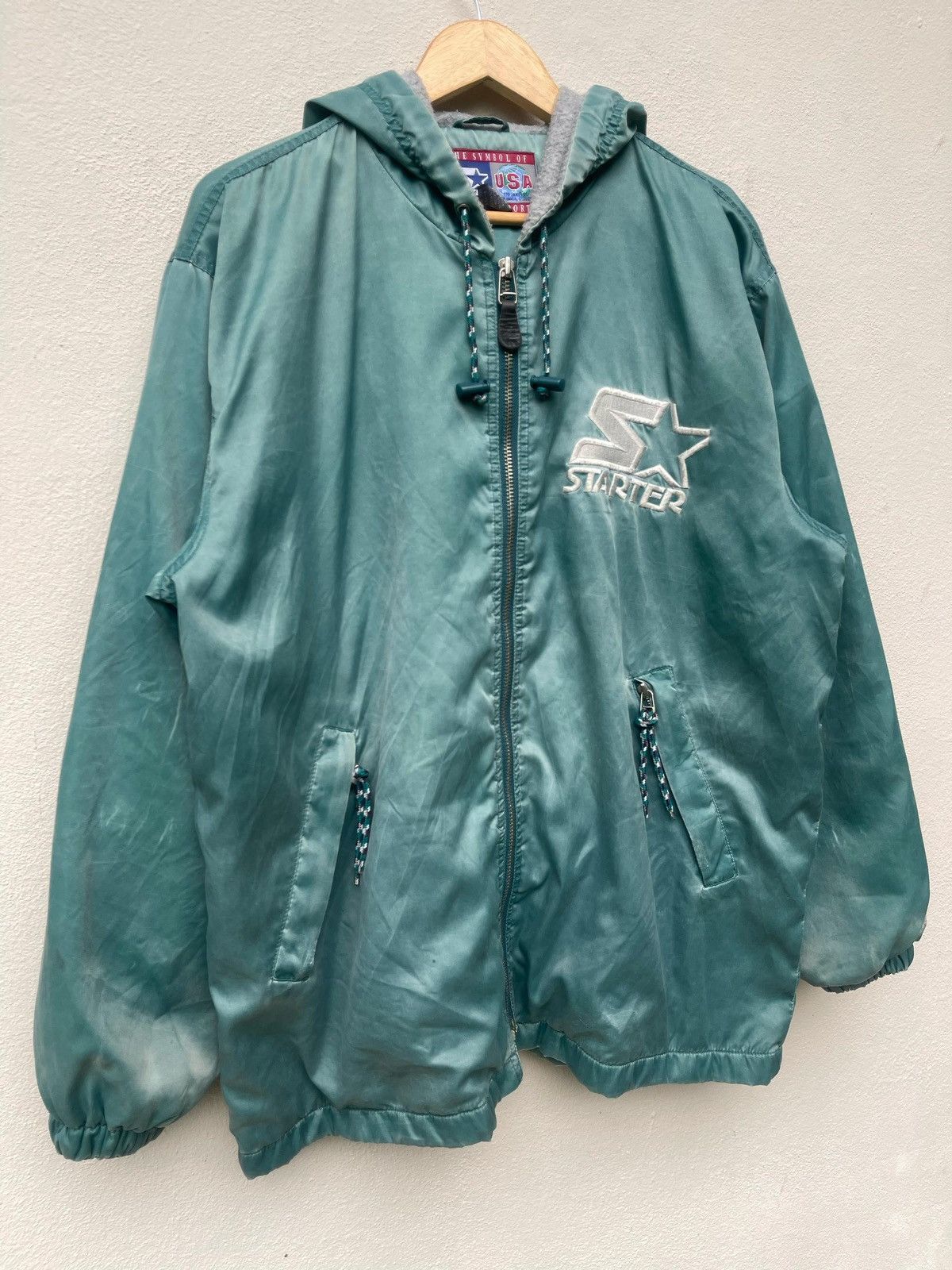 Starter × Vintage Vintage 90s Starter USA Hoodie Jacket Size US M / EU 48-50 / 2 - 13 Thumbnail