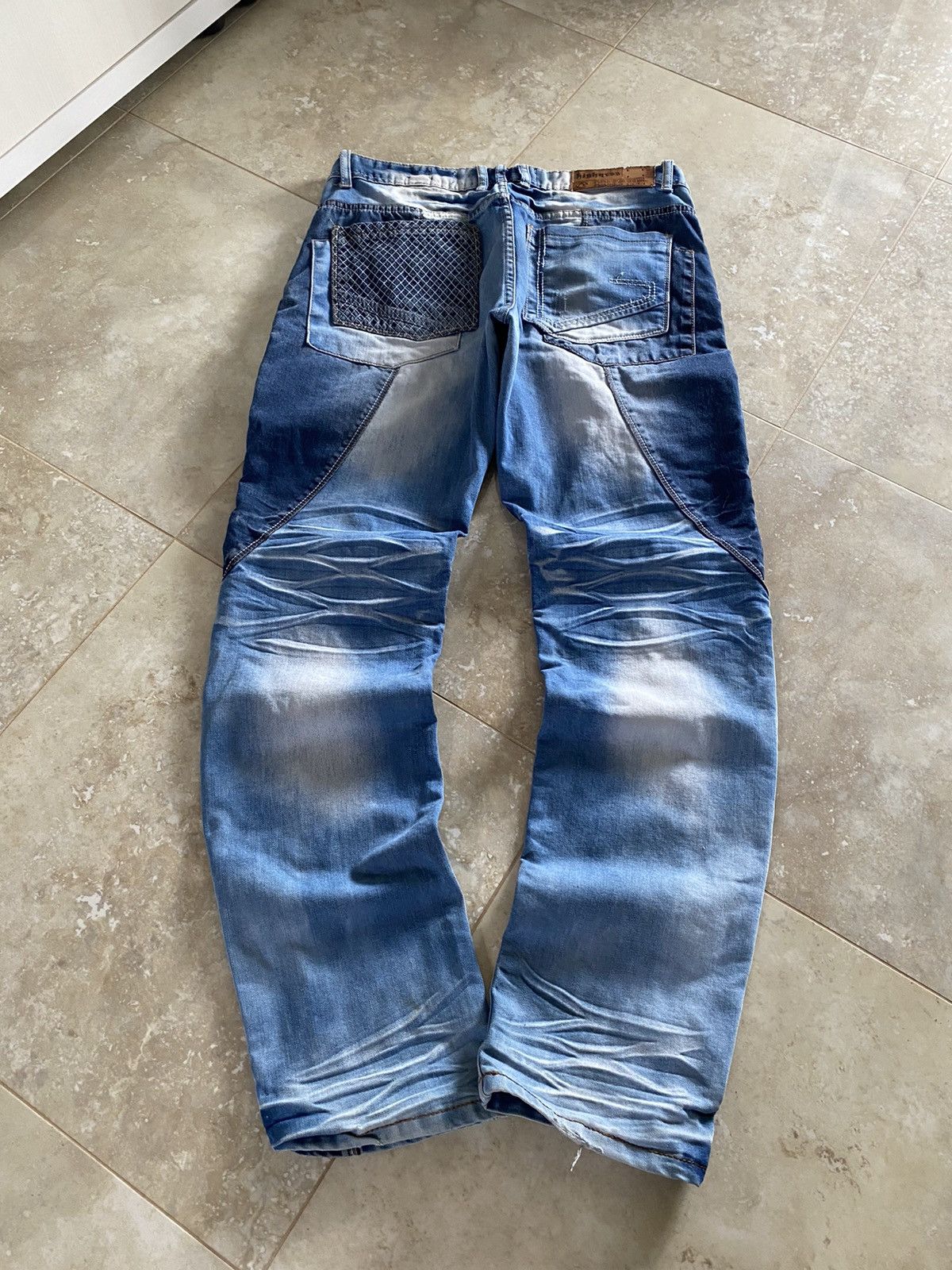 Japanese Brand Vintage Japanese Style Hybrid Denim Jeans Y2k Avand-Garde Size US 34 / EU 50 - 2 Thumbnail