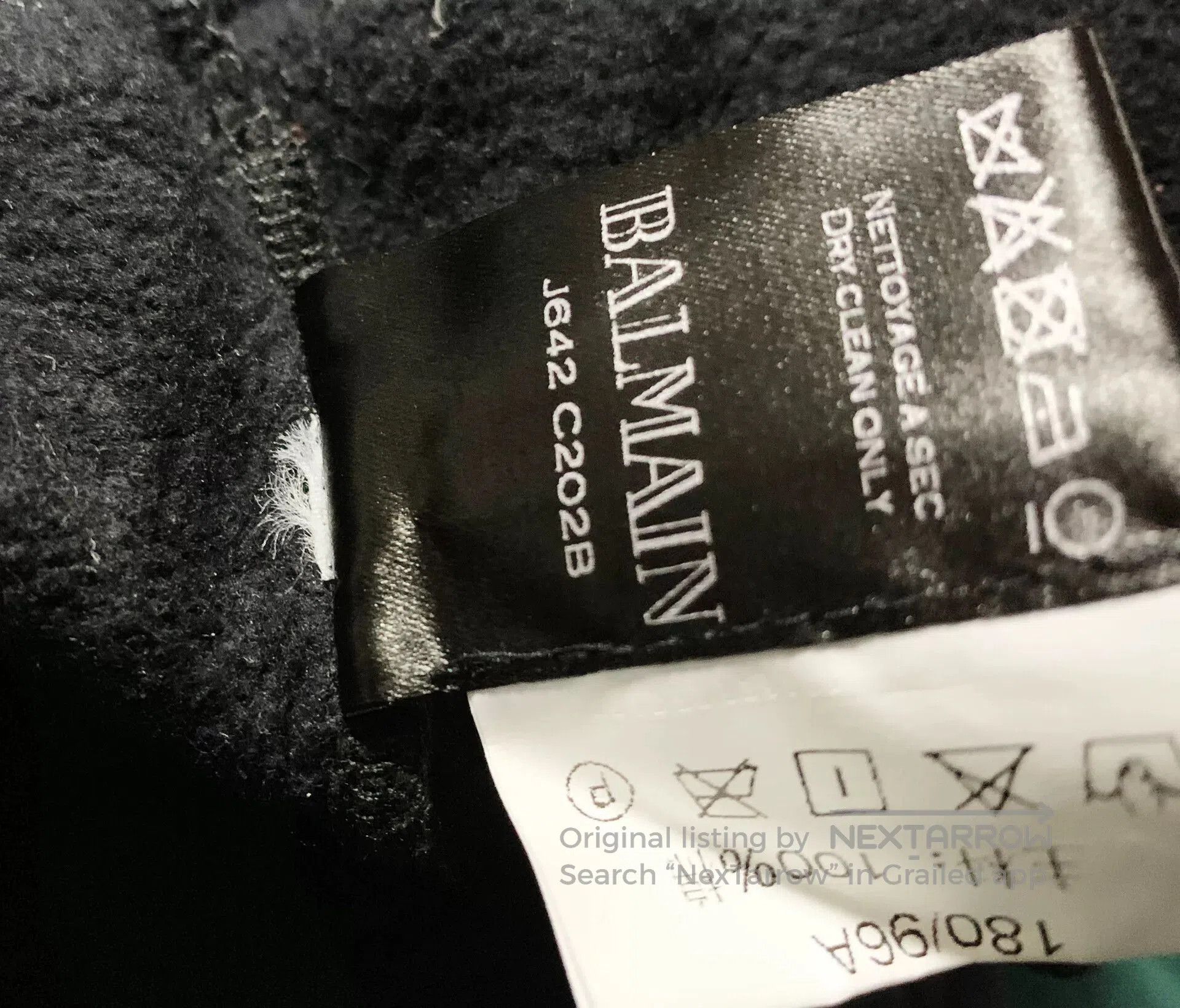 Balmain balmain embroidered fleece pullover hoodie. Size US XL / EU 56 / 4 - 7 Thumbnail