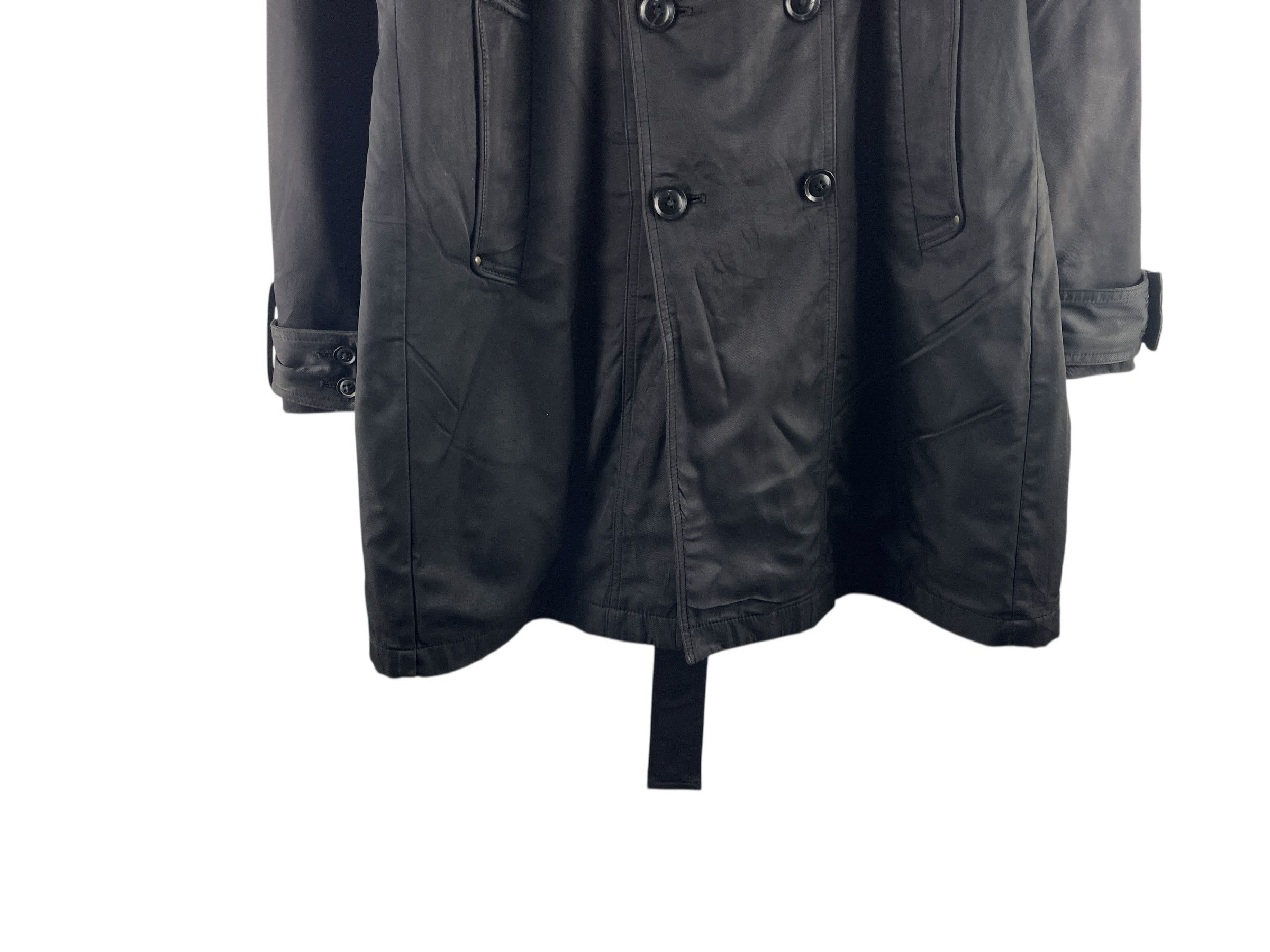 semanticdesign Semanticdesign Black Double-Breasted Trench Coat Jacket Size US M / EU 48-50 / 2 - 9 Thumbnail