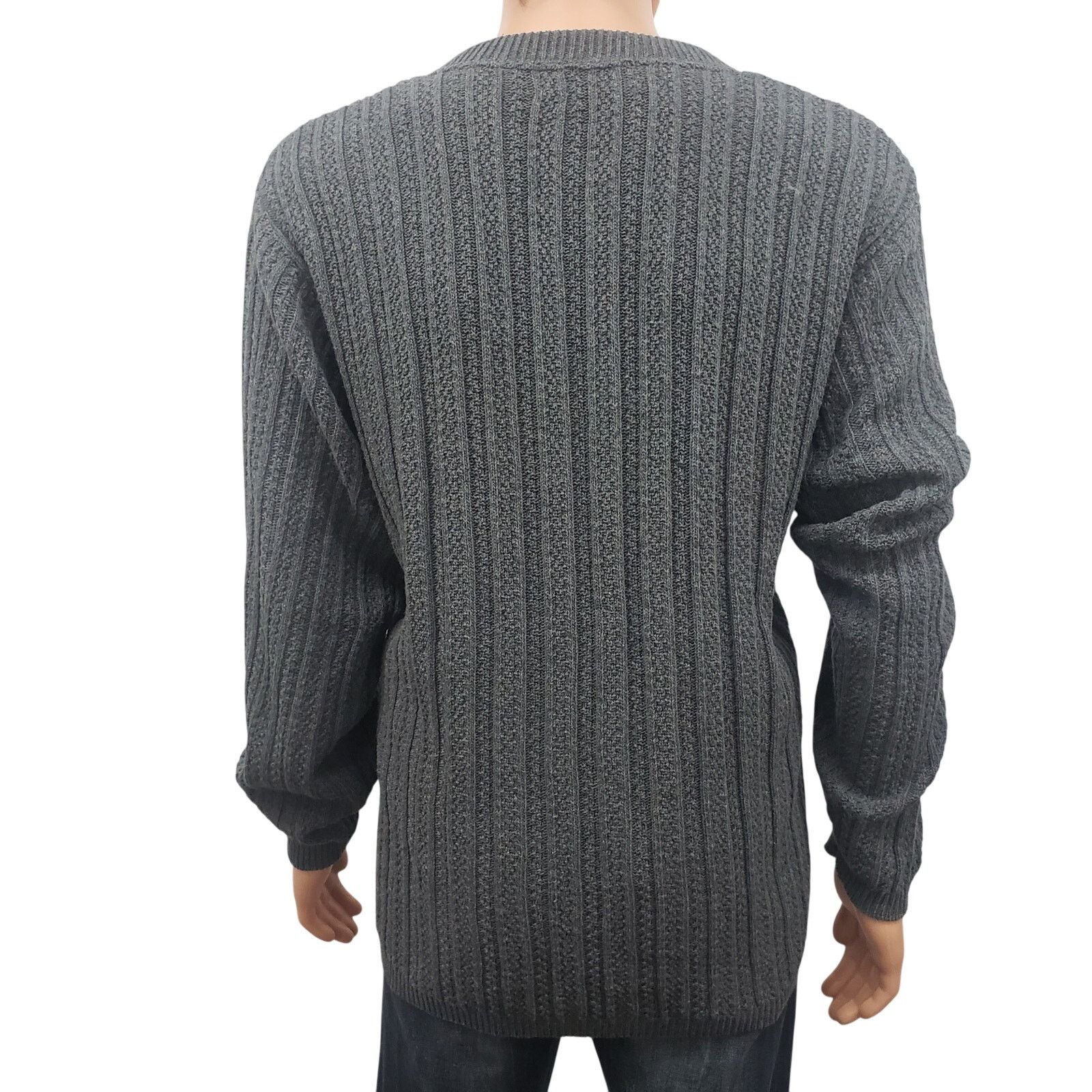 Bill Blass × Vintage Vintage Bill Blass Sweater 90s Hand Framed USA Made Henley Size US XL / EU 56 / 4 - 6 Thumbnail