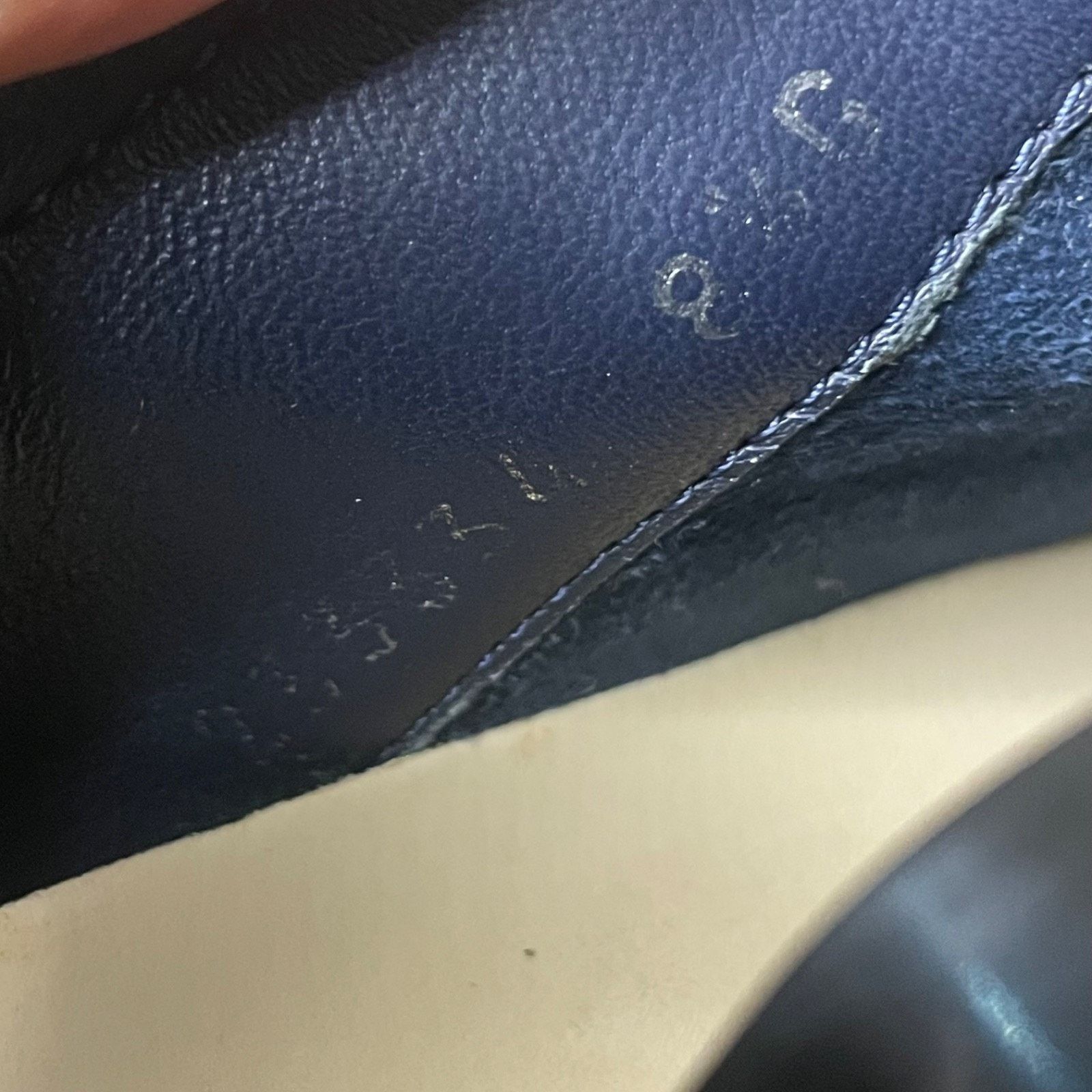 Gucci GUCCI Sneakers Guccissima blue navy Leather low Top Monogram Size US 9 / EU 42 - 15 Thumbnail