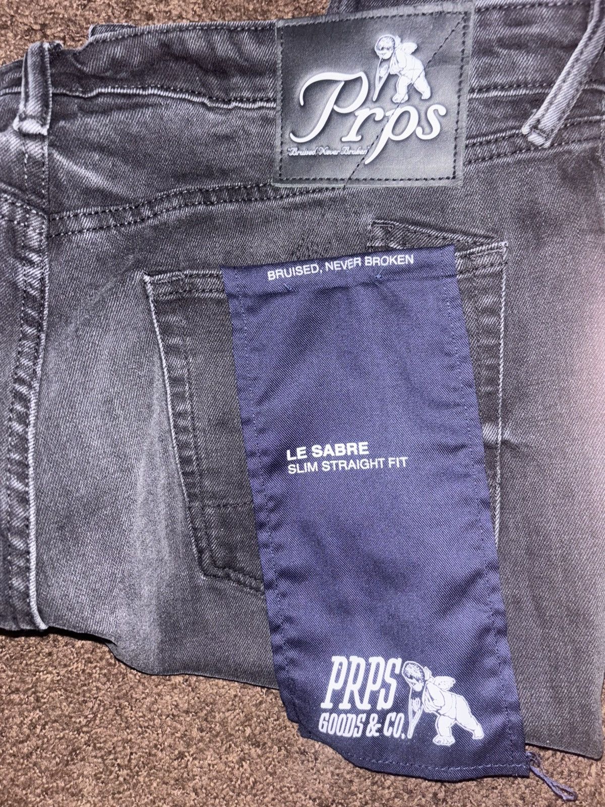 Prps Prps Le Sabre Black Jeans Size US 36 / EU 52 - 9 Thumbnail