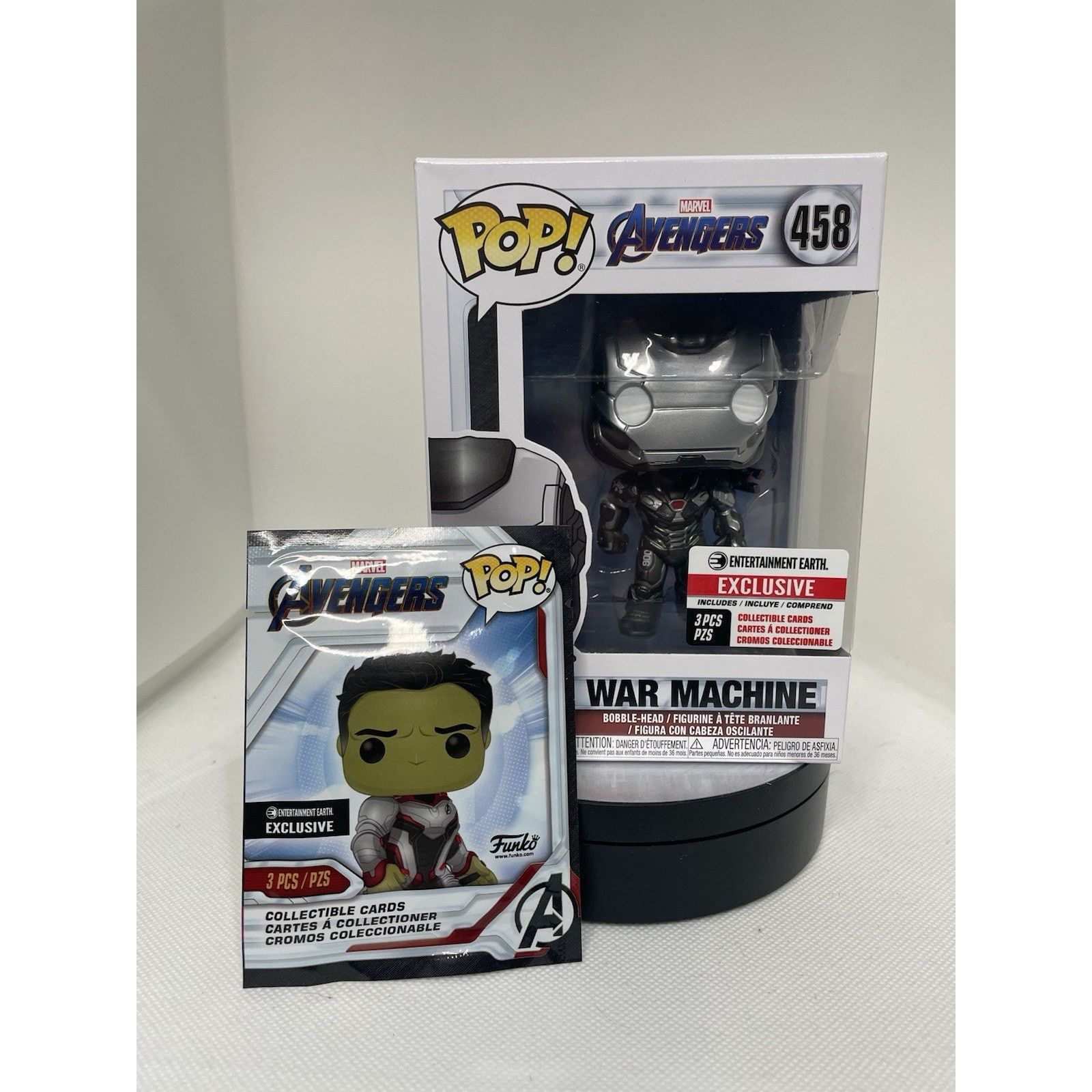 Marvel Comics Funko Pop! War Machine + Collectible Card 3PK Sealed 458 Size ONE SIZE - 1 Thumbnail