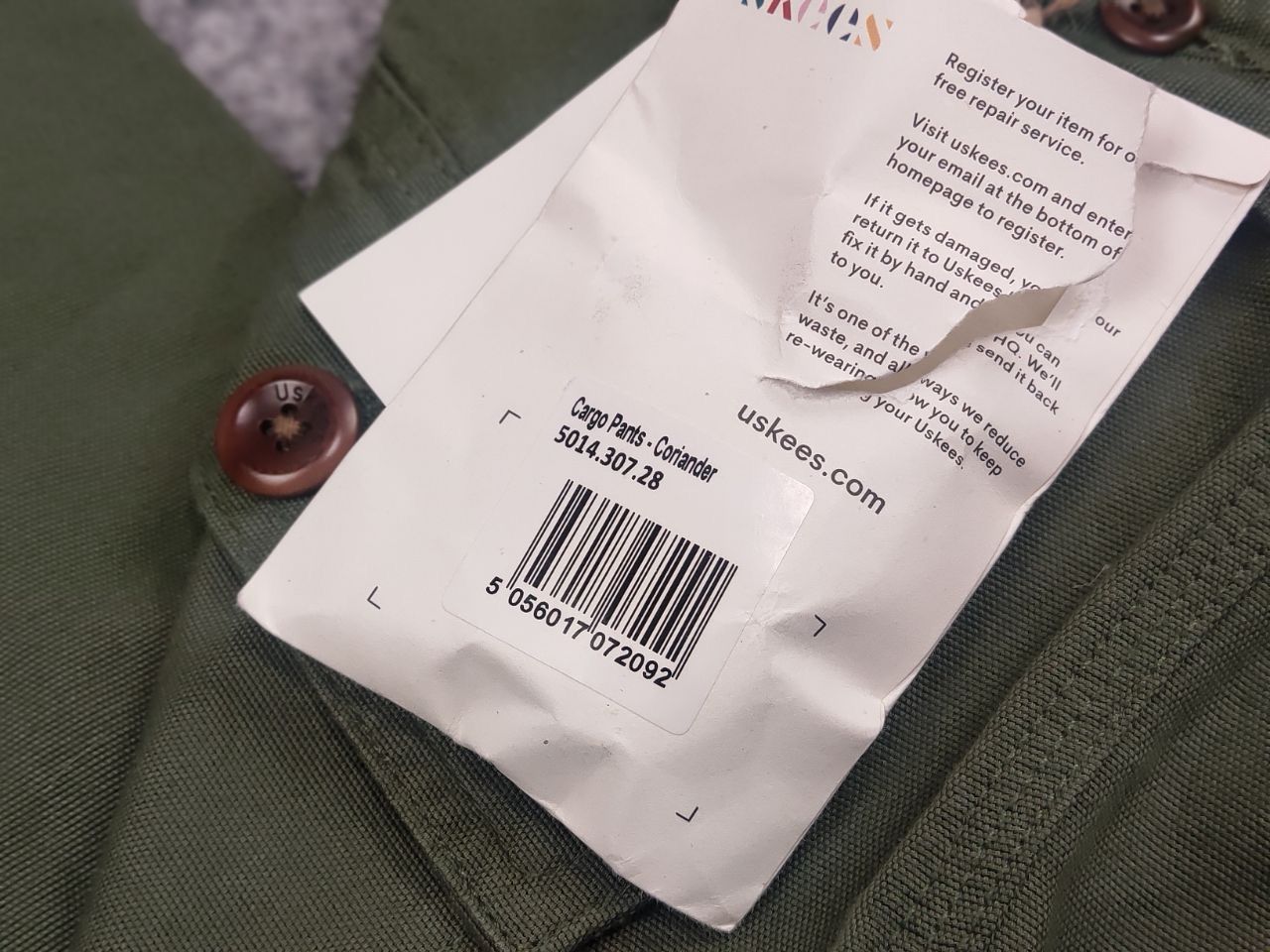 Japanese Brand Uskees 5014 cargo Coriander Militari green Japan Style Pants Size US 30 / EU 46 - 15 Thumbnail