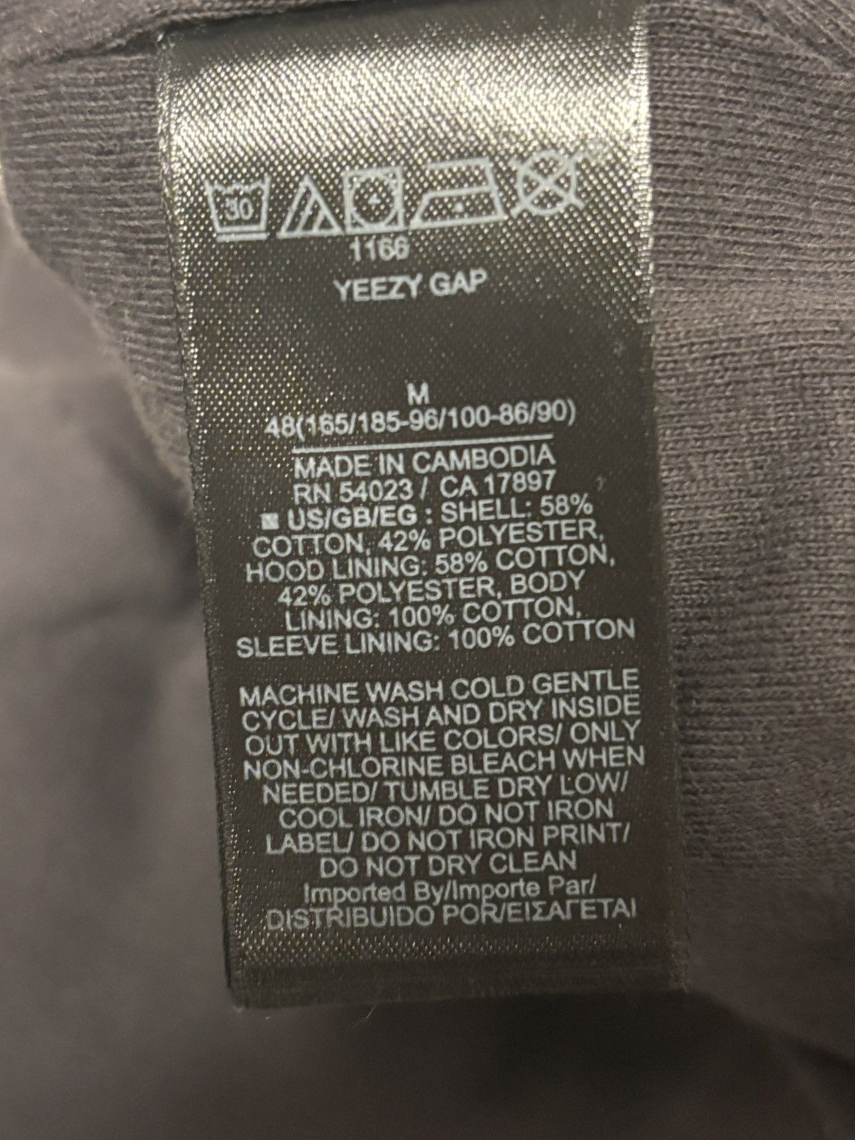 Balenciaga × Gap × Kanye West Yeezy Balenciaga Gap Dove Shrunken Hoodie Size US M / EU 48-50 / 2 - 6 Thumbnail