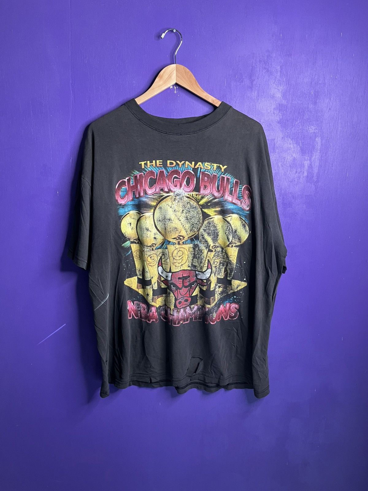 Rap Tees × Vintage Vintage 1997 Chicago bulls full team rap tee Size US XXL / EU 58 / 5 - 1 Thumbnail