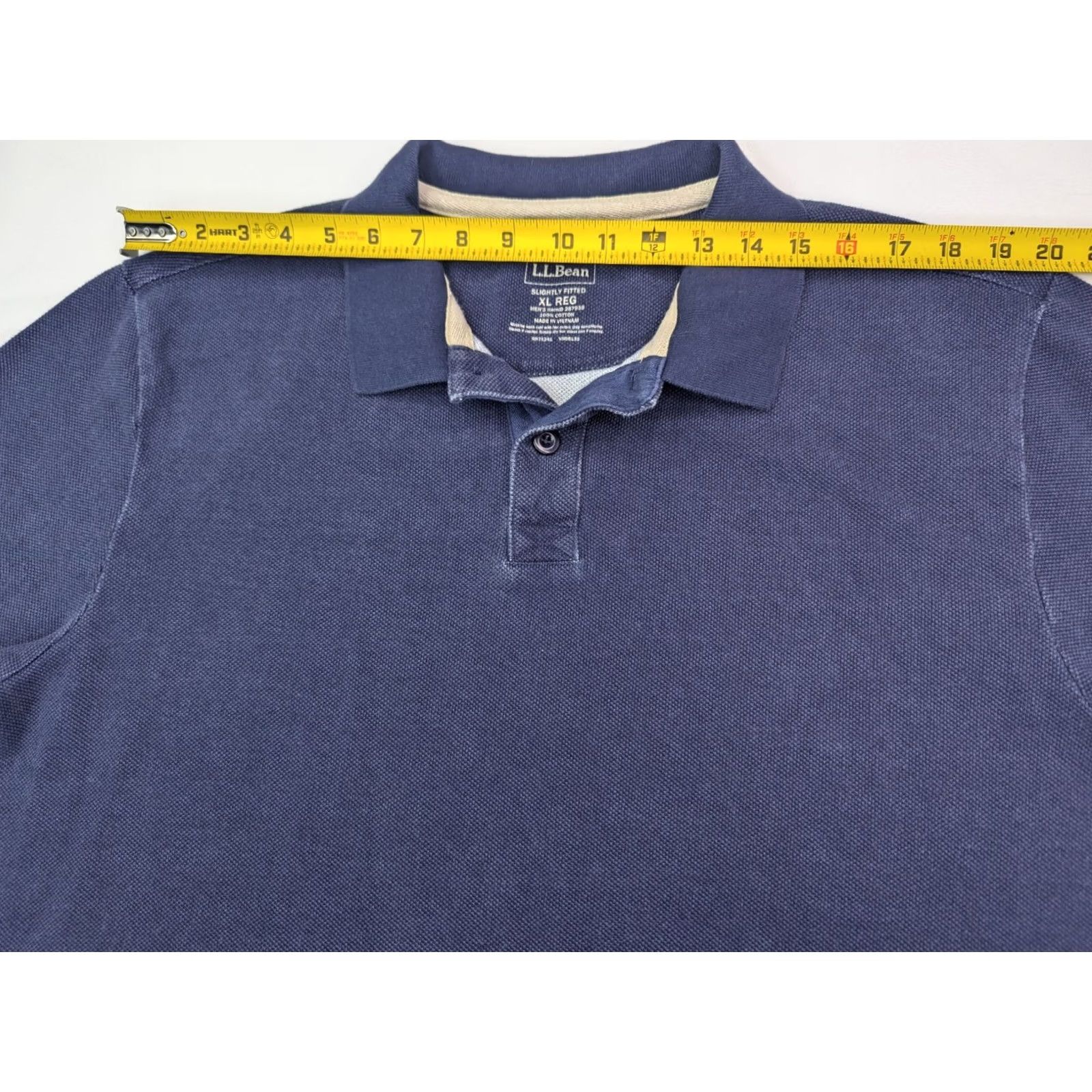 Vintage LL Bean Polo Shirt Men XL Reg Short Sleeve 100% Cotton Blue Polo Shirt Classic Preppy Shirt Size US XL / EU 56 / 4 - 7 Thumbnail