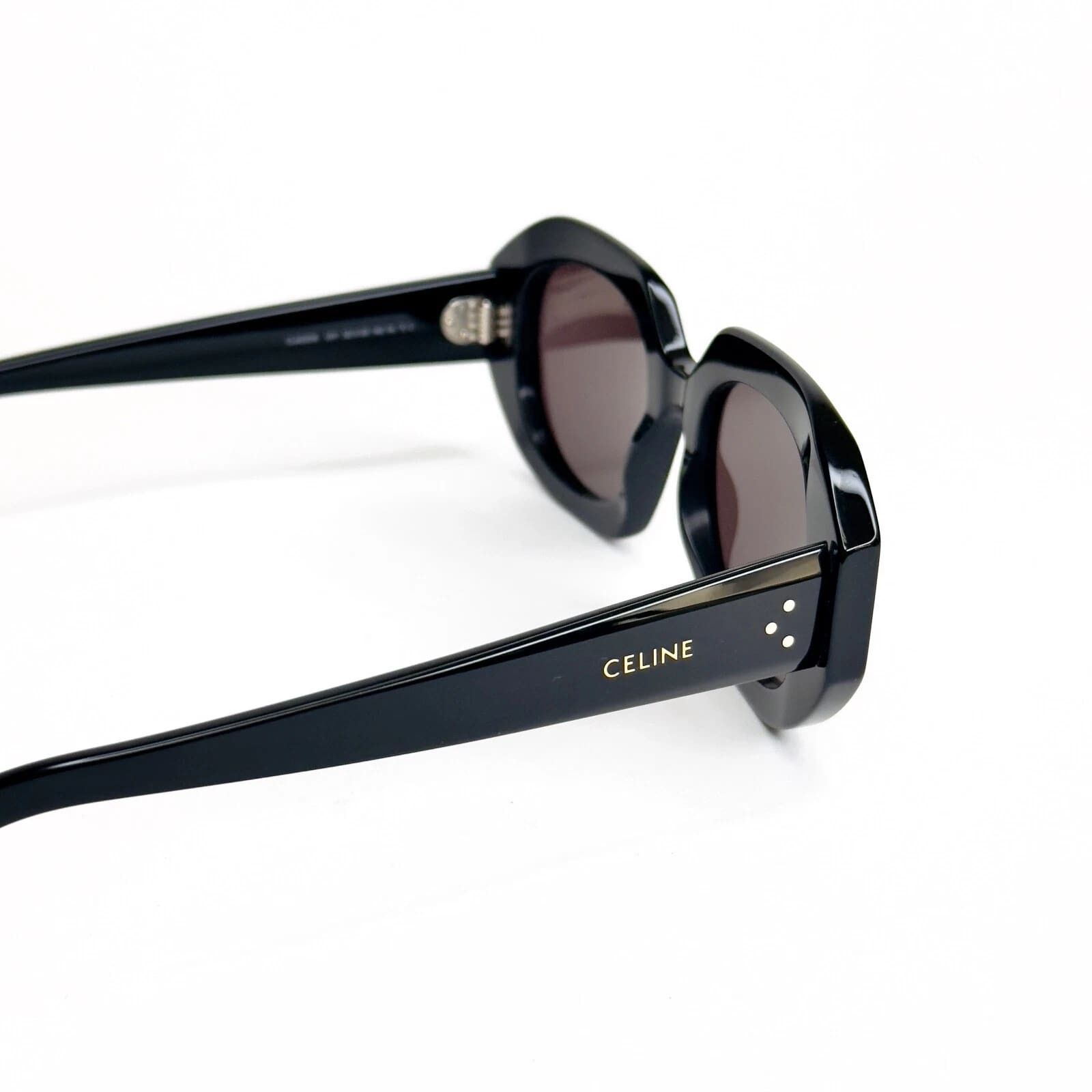 Celine CELINE 40319 BOLD 3 Dots Black Purple Angular CL40319I 01Y Size ONE SIZE - 5 Thumbnail