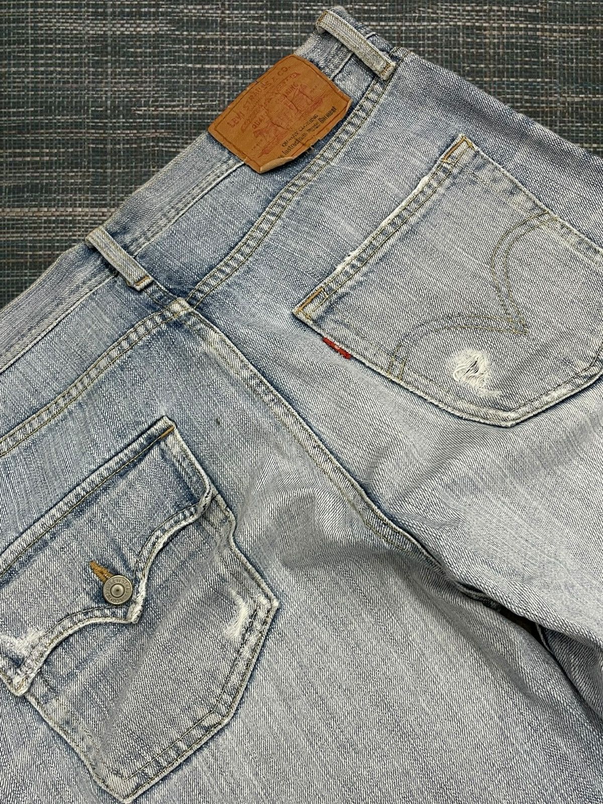 Levi's Vintage Clothing Vintage 90s Og Designer Levis 533 Original Distressed Denim Size US 35 - 13 Thumbnail
