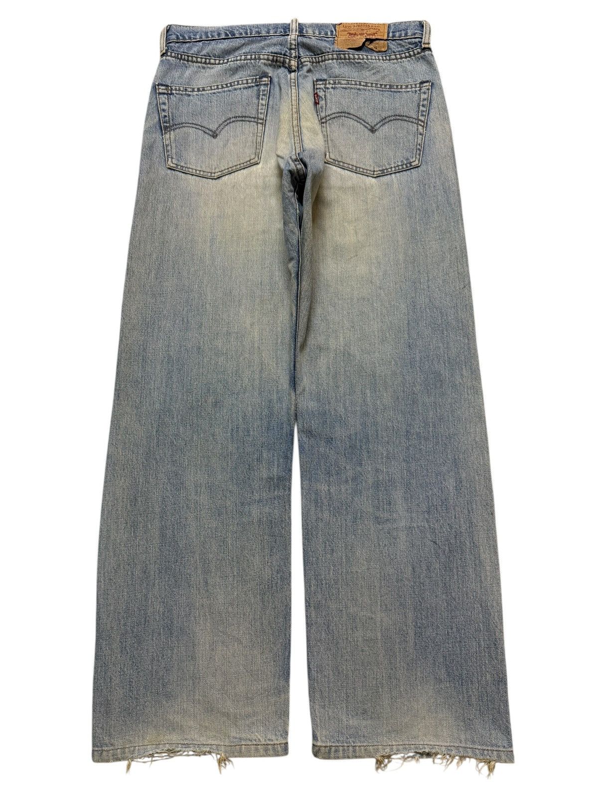 Levi's Vintage Clothing Vintage Y2K Levis 509 Blue Faded Distressed Wide Leg Baggy Size US 31 - 2 Thumbnail