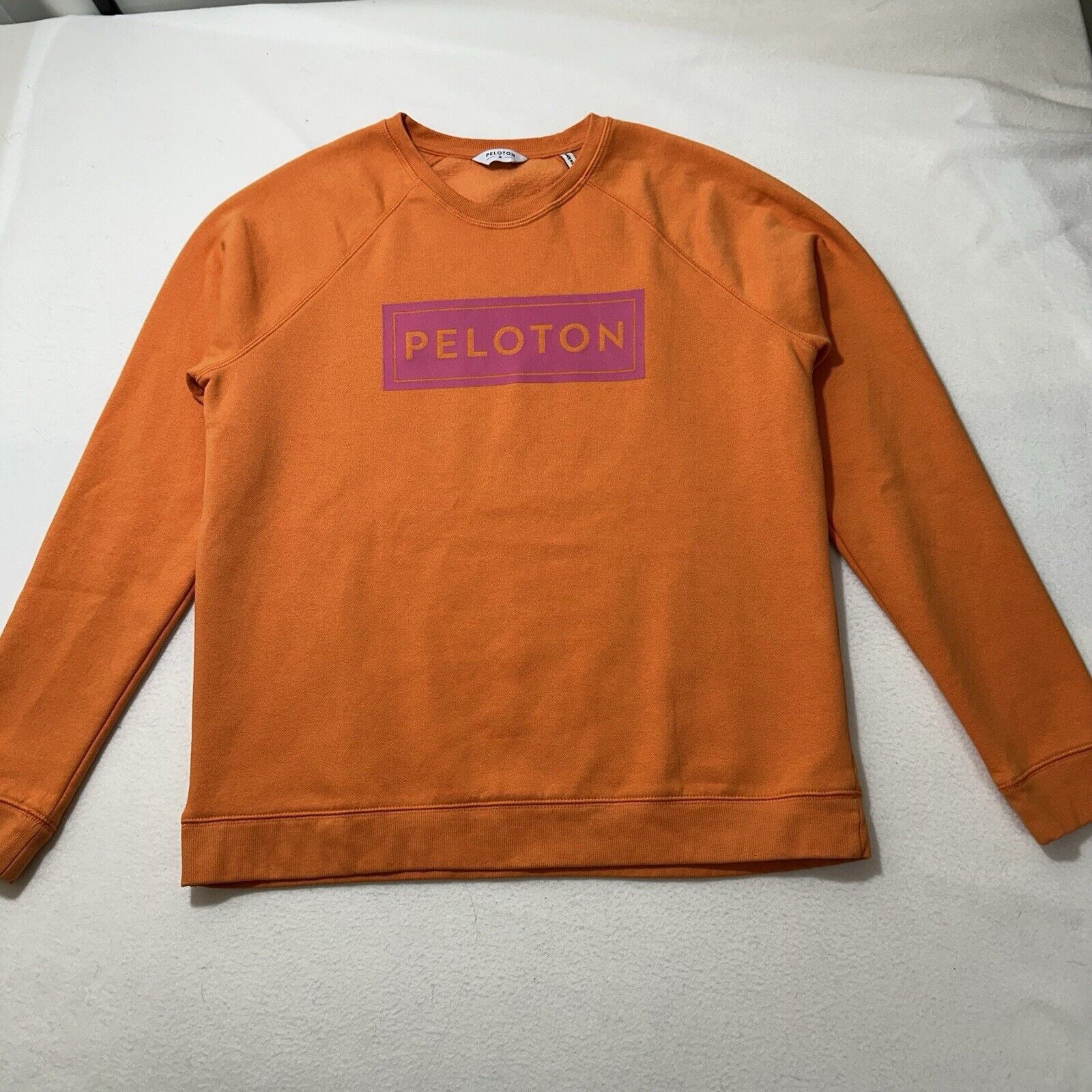 Peloton Peloton Medium Orange Pink Block Classic Crewneck Sweatshirt Size M / US 6-8 / IT 42-44 - 1 Thumbnail