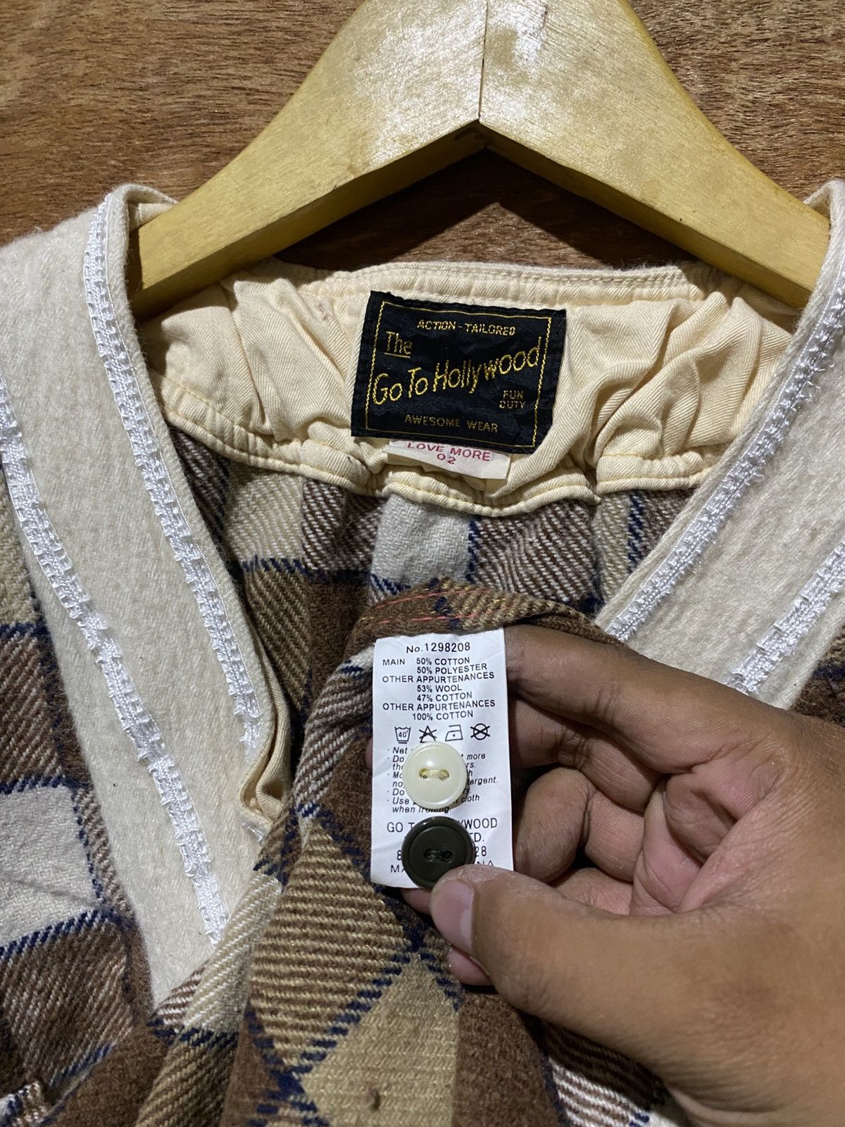 Japanese Brand 💸BINDING OFFER💸 GO TO HOLLYWOOD KAPITAL STYLE UNIQUE FLANNEL Size US XL / EU 56 / 4 - 6 Thumbnail