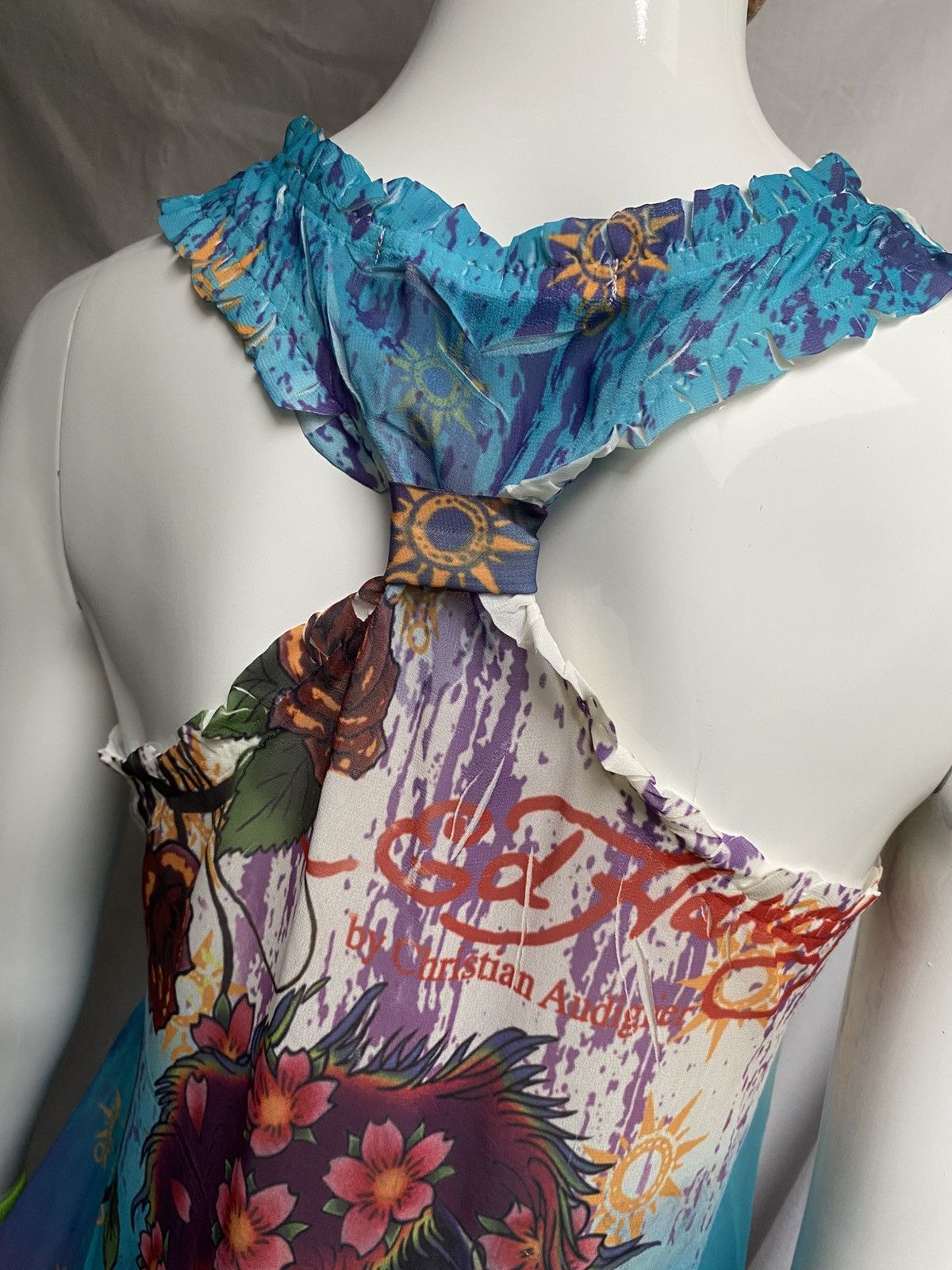 Ed Hardy 2010s sleeveless structured Ed Hardy mesh blouse Size S / US 4 / IT 40 - 9 Thumbnail