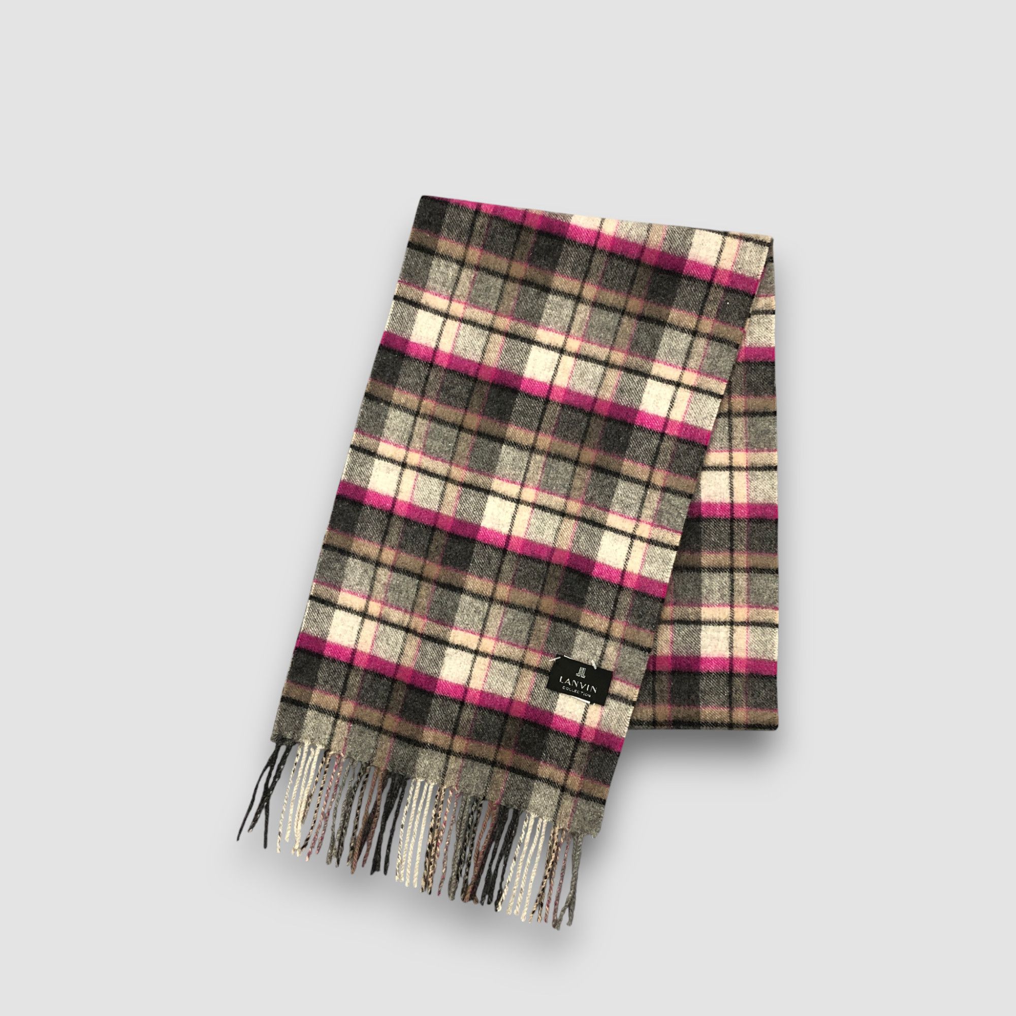 Lanvin Vintage Lanvin Scarf Muffler Wool Winter Scarves Size ONE SIZE - 3 Thumbnail