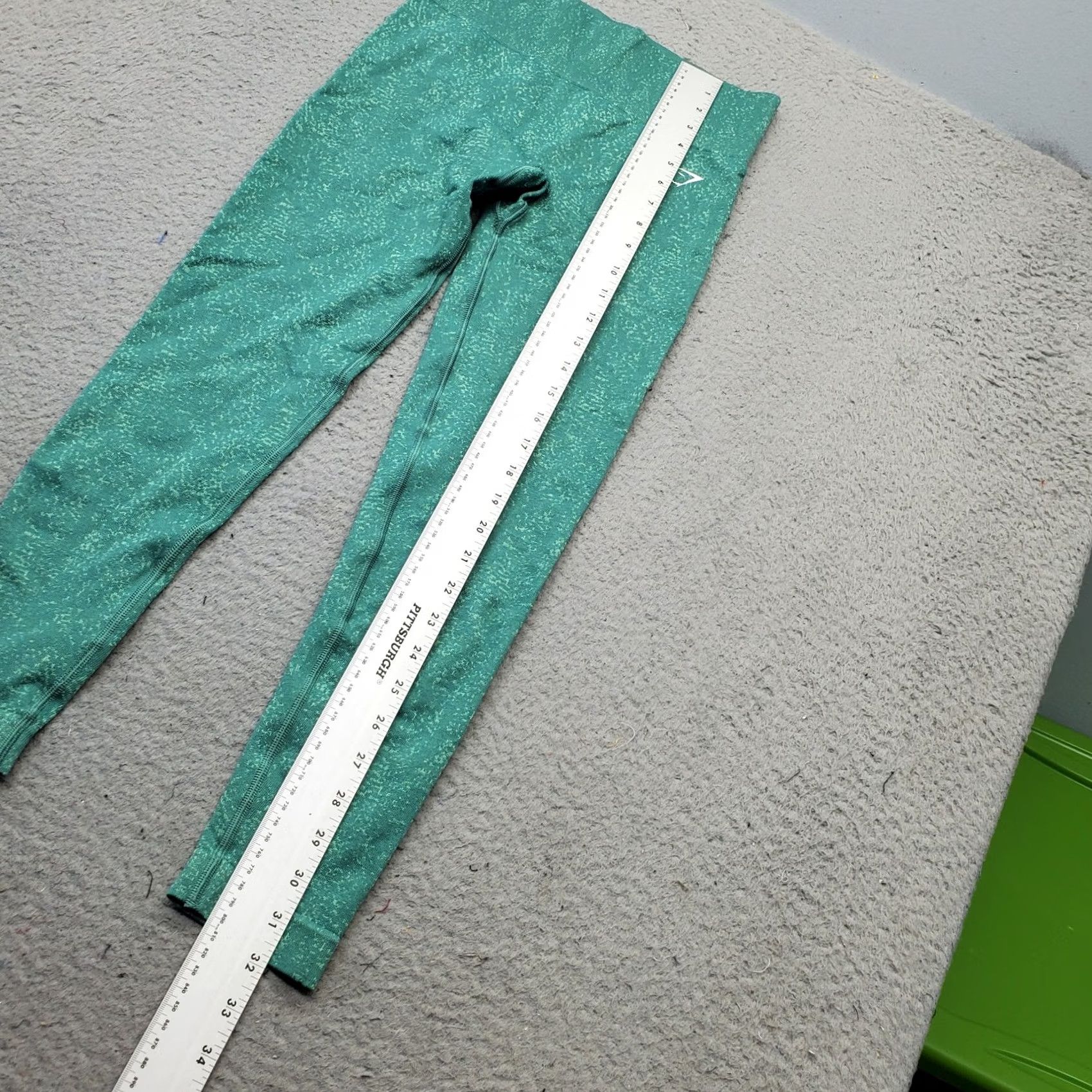 Gymshark Gymshark Leggings Womens Size M Green Nylon Casual Comfort Stretch High Waist Size 32" / US 10 / IT 46 - 4 Thumbnail
