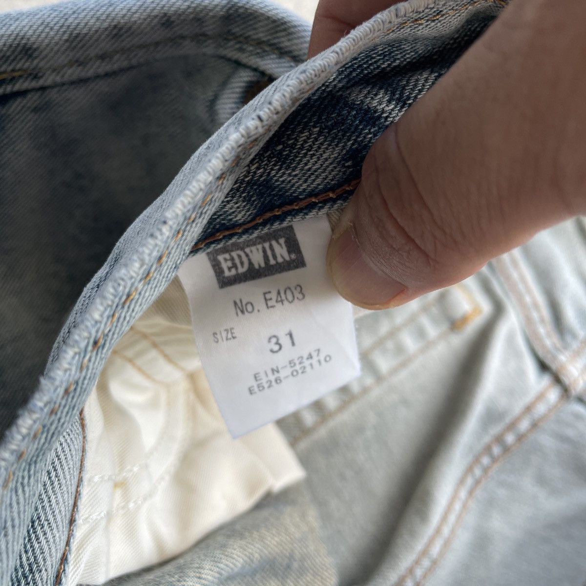 Edwin Vintage Edwin Made In Japan Wash Jeans Denim Pants Faded W31 Size US 31 - 7 Thumbnail