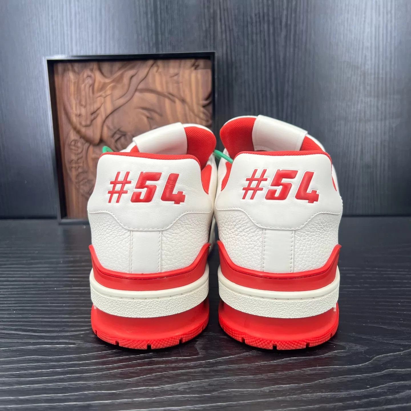 Louis Vuitton LV Trainer White Red 43 Mint Size US 10 / EU 43 - 6 Thumbnail