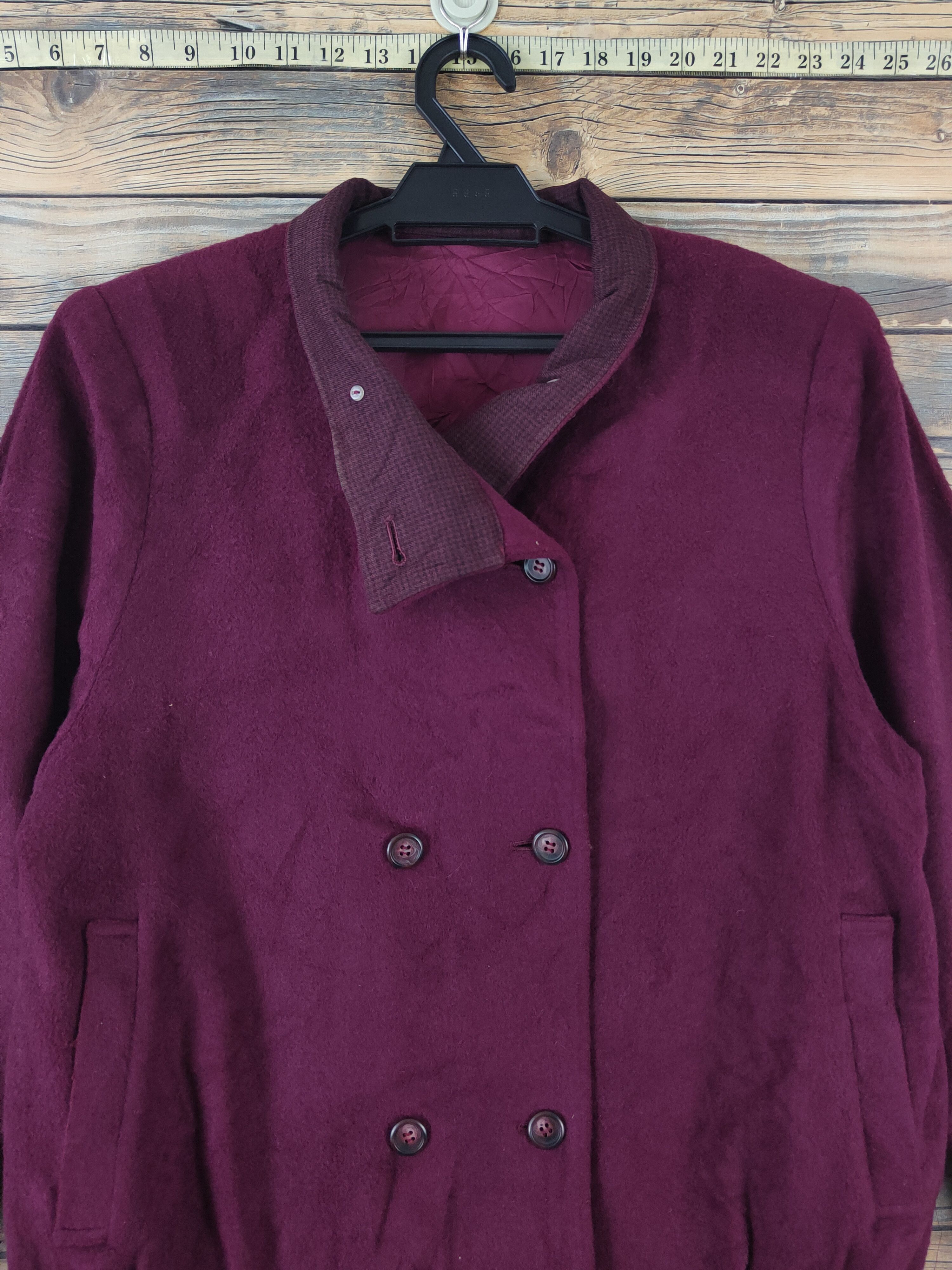 Japanese Brand × Vintage Vintage Elegant Purple Wool Jackets Size L / US 10 / IT 46 - 2 Thumbnail