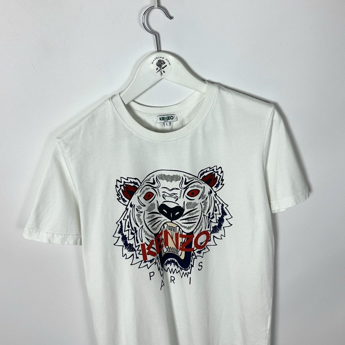 Kenzo Kenzo Tiger Paris big logo tee made in Portugal hype luxury Size L / US 10 / IT 46 - 3 Thumbnail
