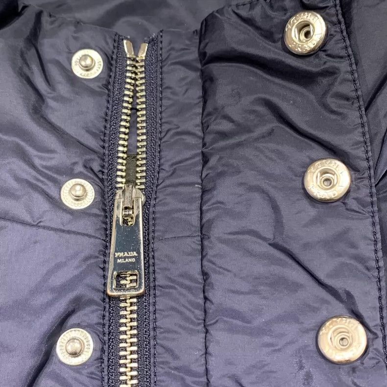 Prada Prada Dark blue triangle logo nylon cotton jacket 2501-Next Size US L / EU 52-54 / 3 - 6 Thumbnail