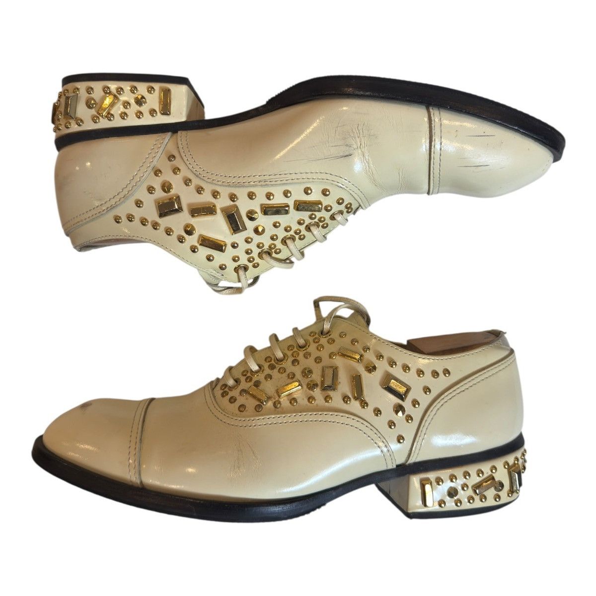 Comme des Garcons Homme Plus Comme des Garçons Homme Plus SS07 Studded Derbies Size US 9 / EU 42 - 1 Thumbnail