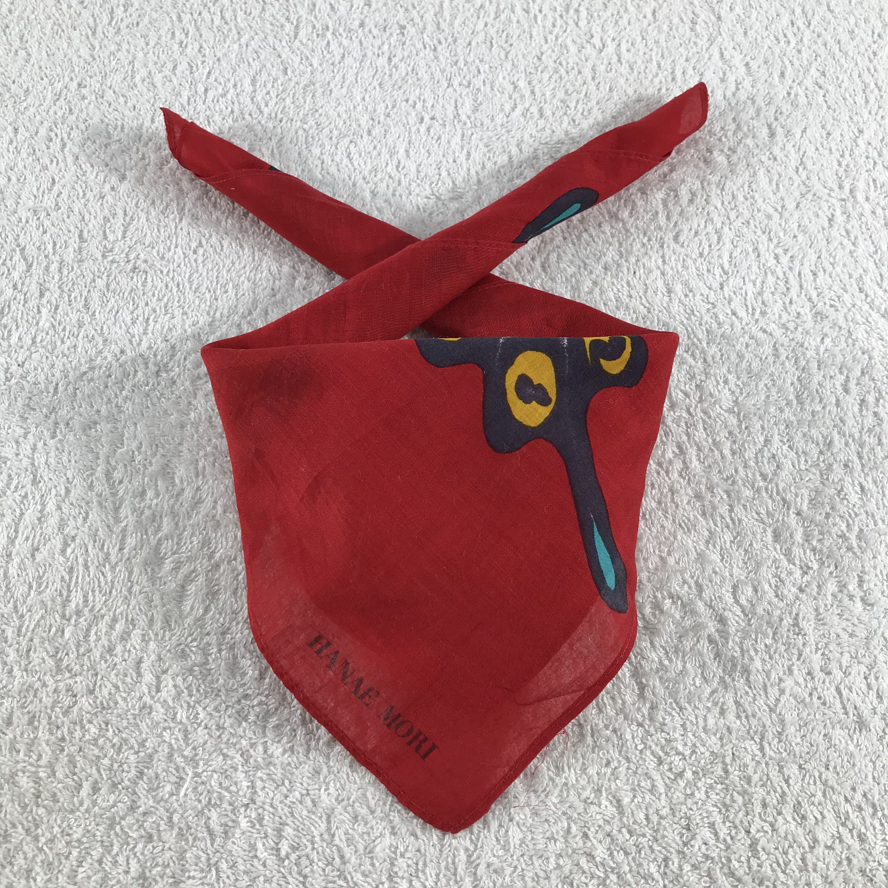 Hanae Mori × Vintage Hanae Mori Bandana / Handkerchief / Neckerchief - S347 Size ONE SIZE - 3 Thumbnail