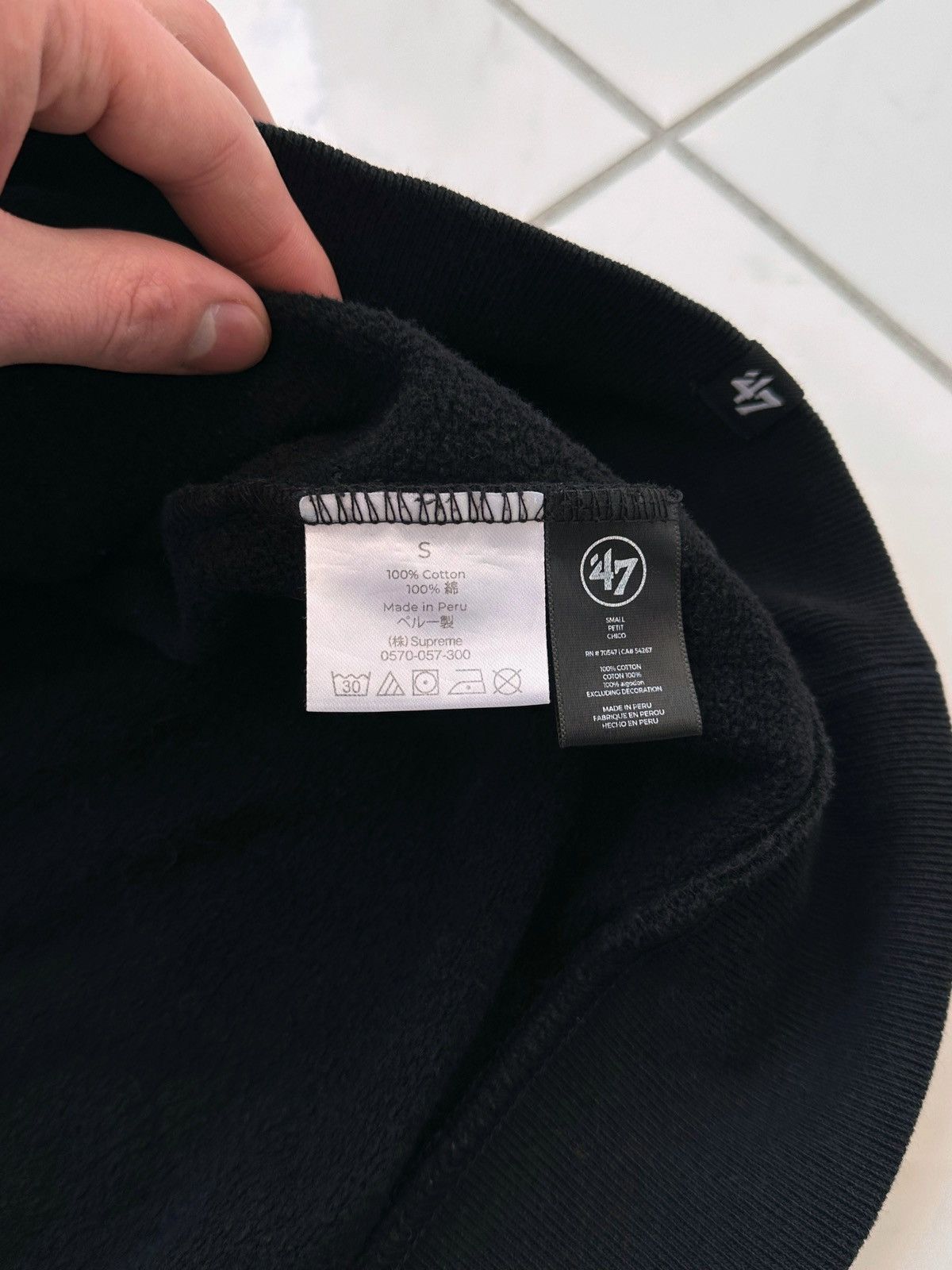 47 Brand × NFL × Supreme Supreme x NFL x Raiders x ‘47 Brand Black Hoodie Size US S / EU 44-46 / 1 - 9 Thumbnail