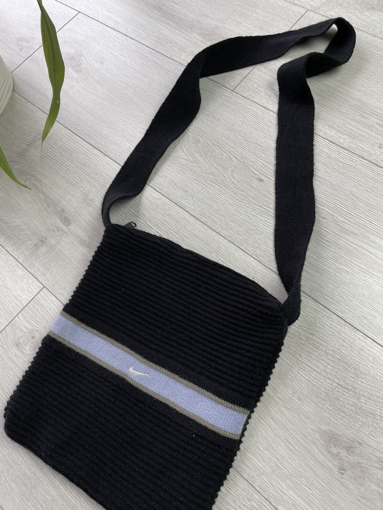 Nike × Vintage 🔥Rare 90s Knitted Nike Bag / Messenger Size ONE SIZE - 3 Thumbnail