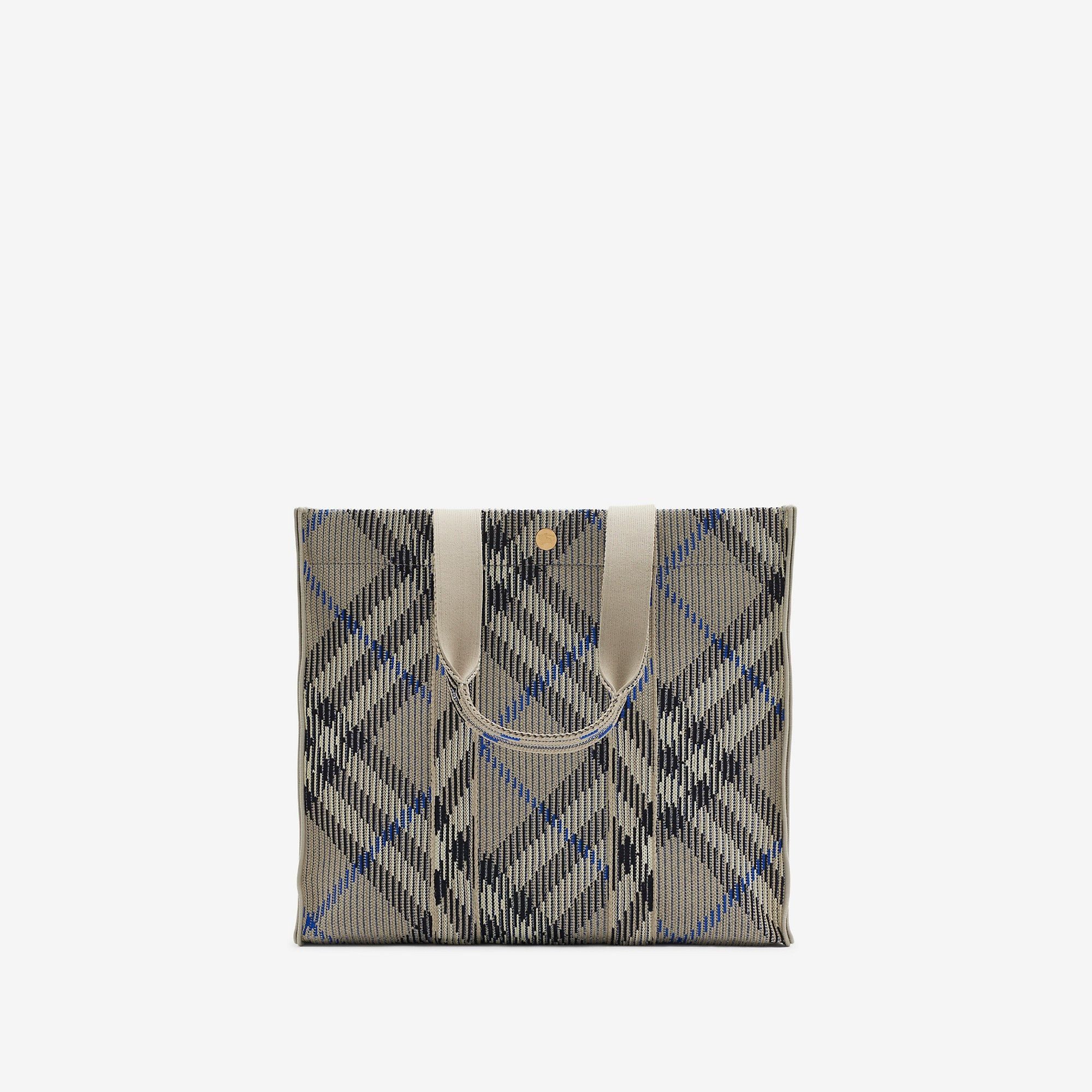 Burberry o1w1db10226 Size: OS / Medium Check Knitted Tote Bag Size ONE SIZE - 5 Thumbnail