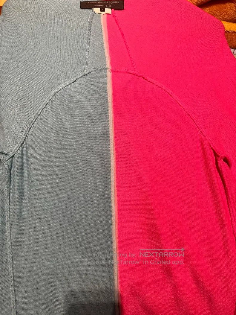 Comme des Garcons Comme Des Garcons Pink and blue color-block front slit bac Size M / US 6-8 / IT 42-44 - 4 Thumbnail