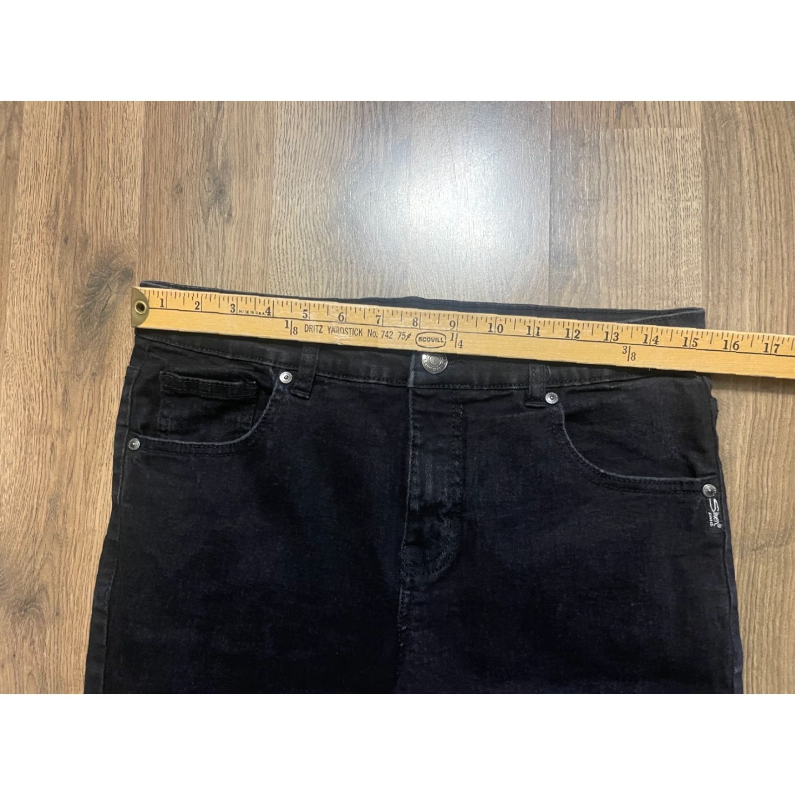 Silver Jeans Co. Silver Jeans Co. Jeans Women 16 Black Denim GARRET 1362 Straight 5-Pocket Inseam 28.5 in Regular Size 38" / US 16 / IT 52 - 7 Thumbnail