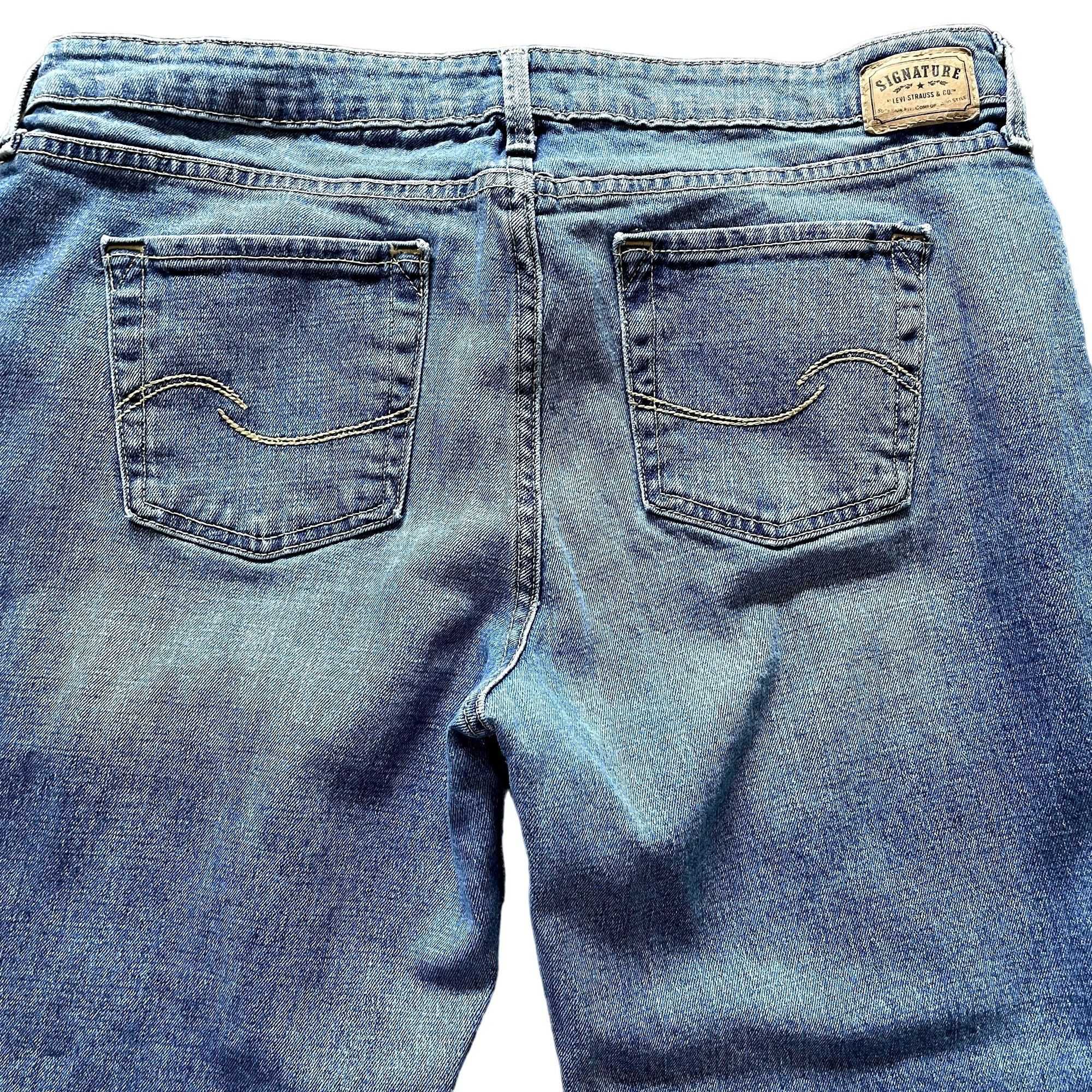 Levi's Womens Levi Stauss Blue Denim Jeans 14 Long Bootcut Pants u Size 36" / US 14 / IT 50 - 6 Thumbnail