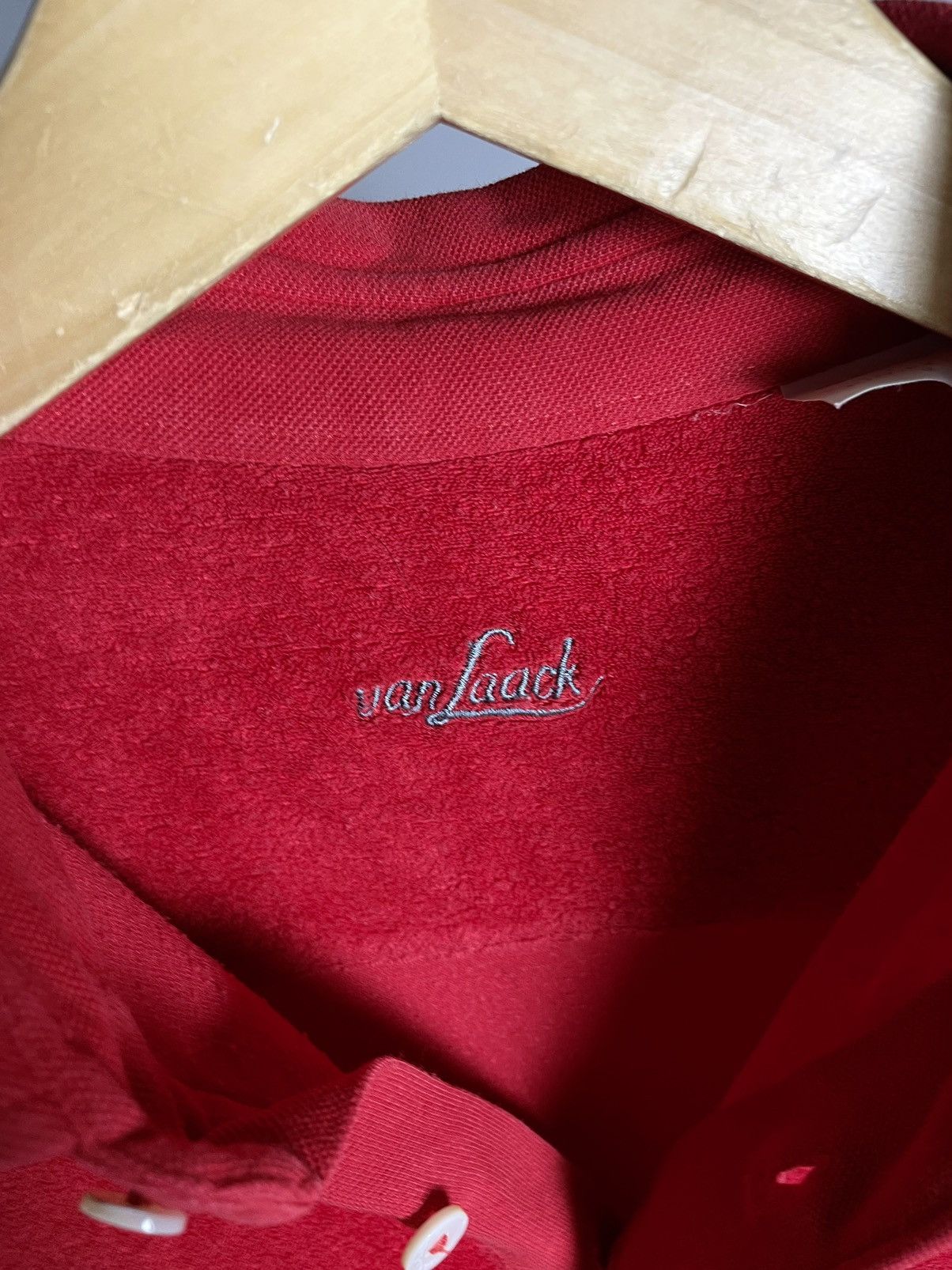 Lacoste × Vintage 🌹RARE🌹 Van Laack Red terry golf luxury Polo T-Shirt tee Size US M / EU 48-50 / 2 - 11 Thumbnail