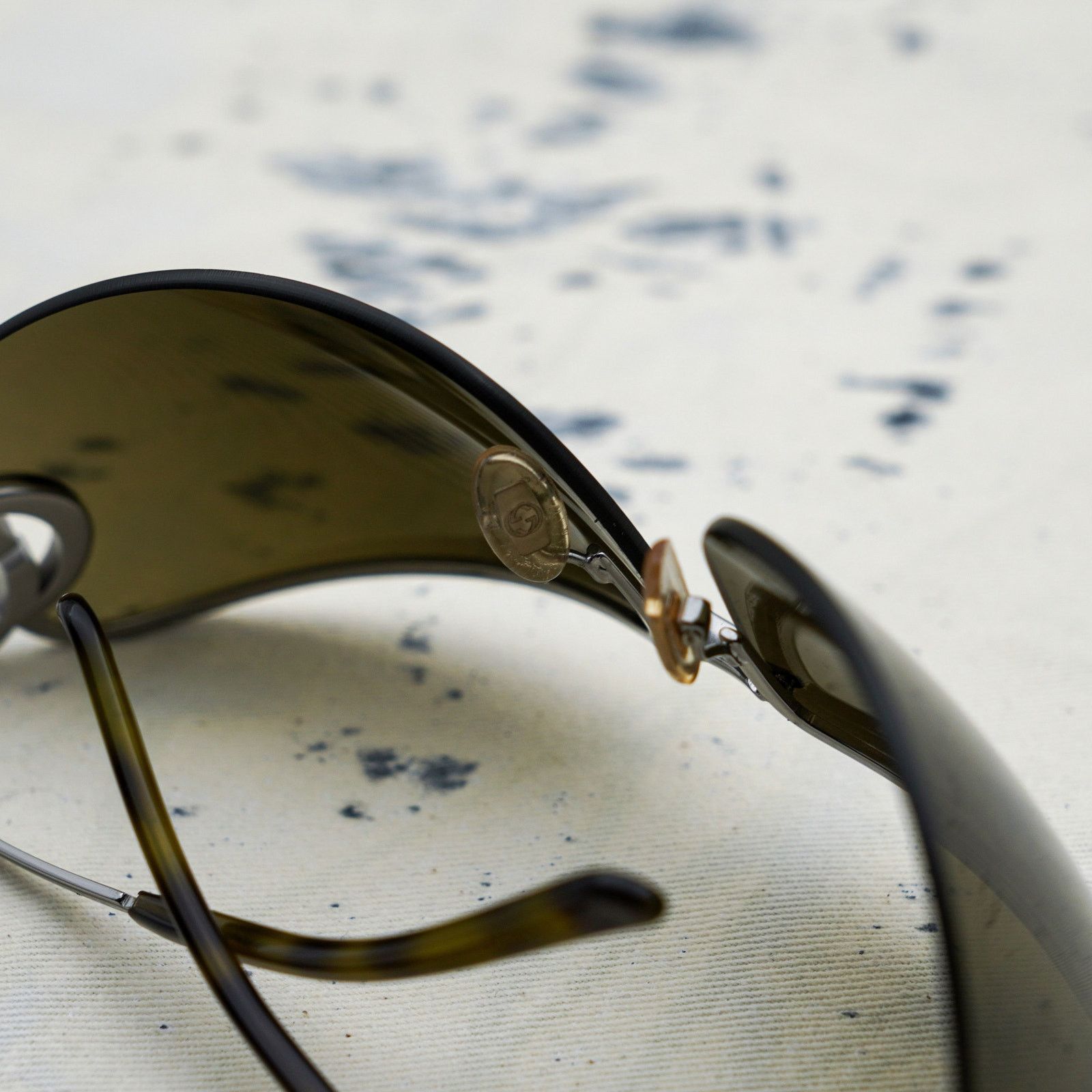 Gucci Vintage gucci silver gg logo rimless shield y2k sunglasses Size ONE SIZE - 7 Thumbnail