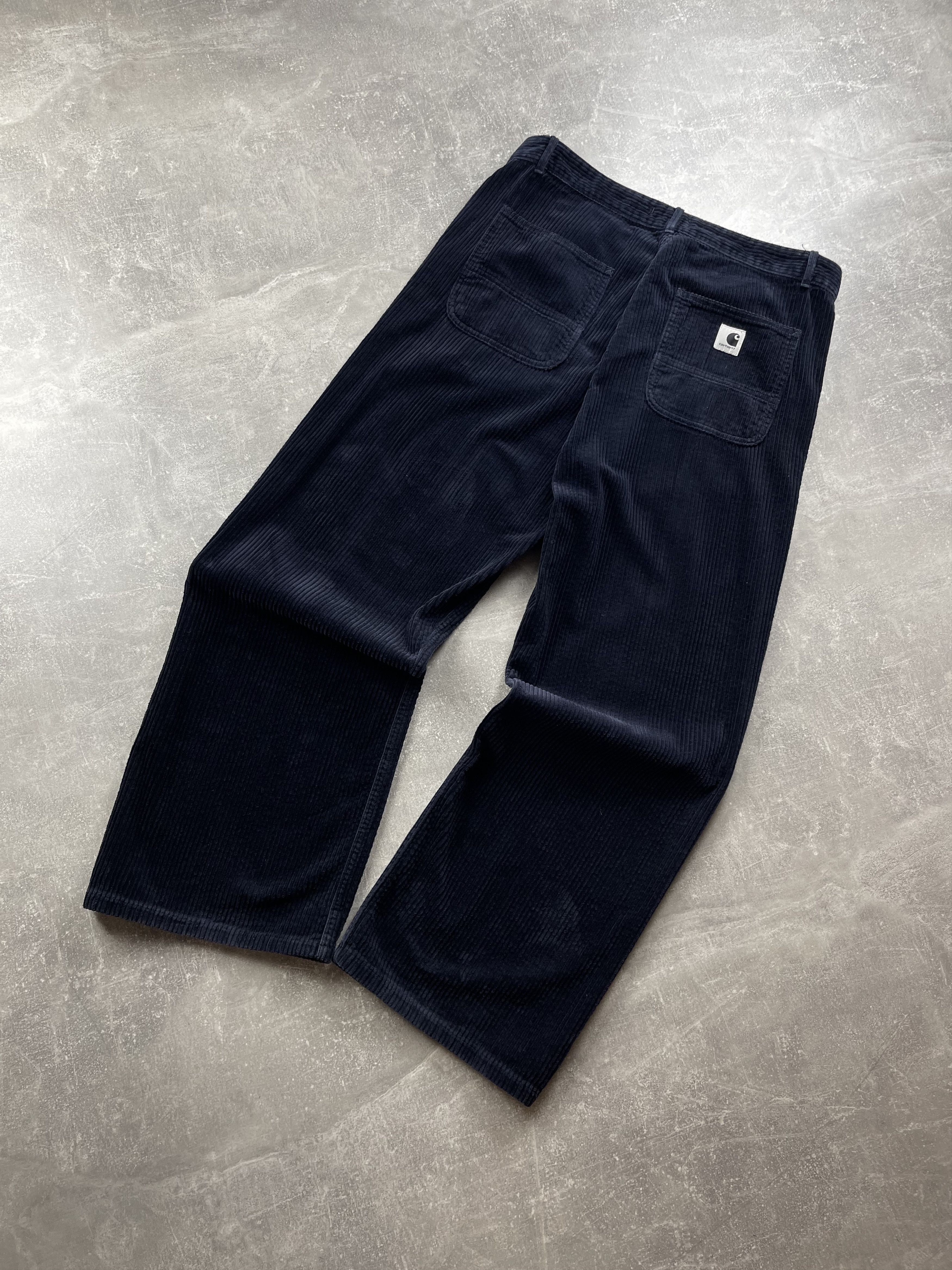 Carhartt Wip Carhartt WIP corduroy wide W simple pant pants navy blue Size US 32 / EU 48 - 2 Thumbnail