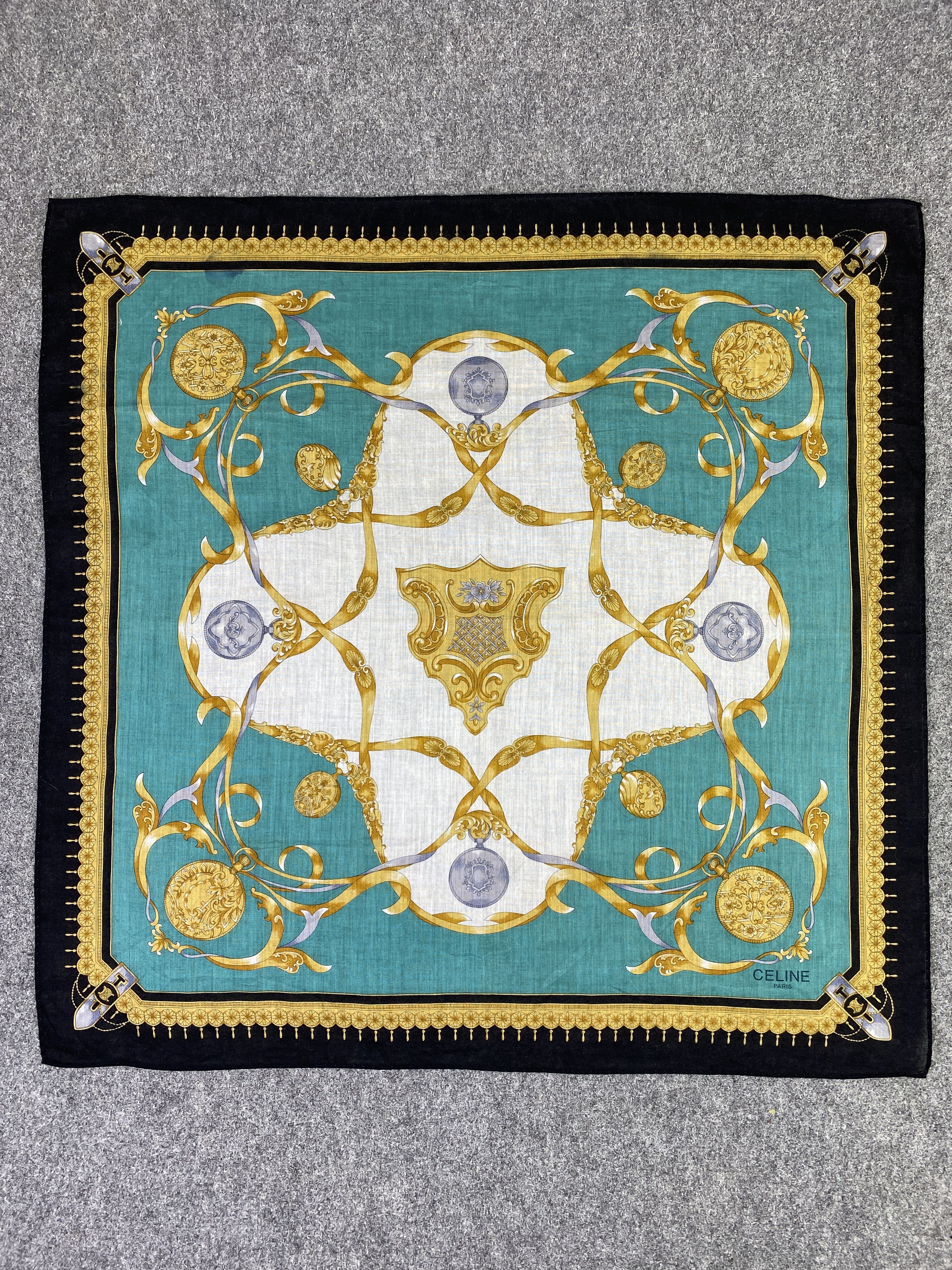 Celine Vintage Celine Handkerchief / Neckerchief KT0147 Size ONE SIZE - 3 Thumbnail