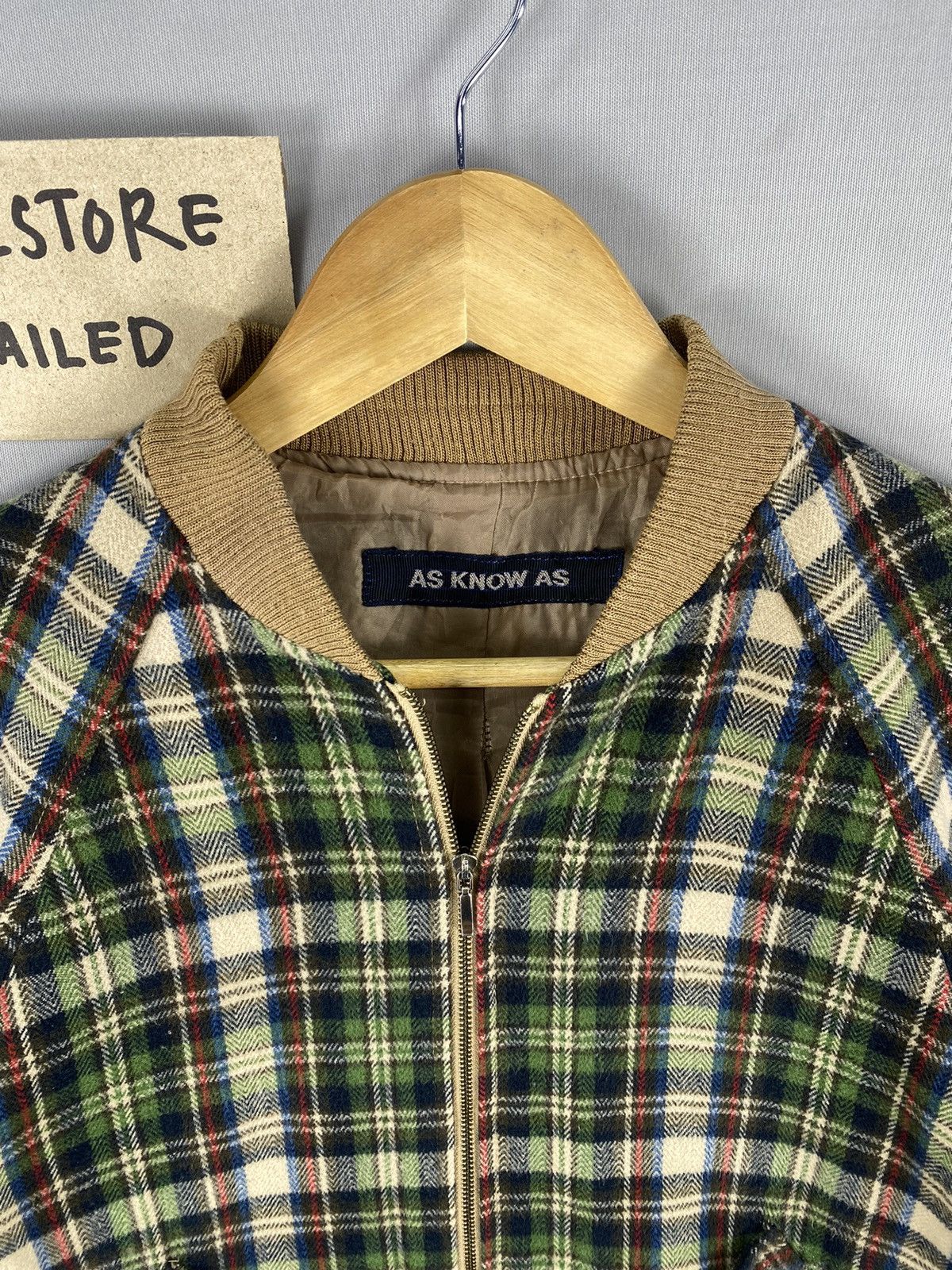 Japanese Brand Japanese Brand Zipper Wool Jacket By As Know As Size US XXS / EU 40 - 7 Thumbnail