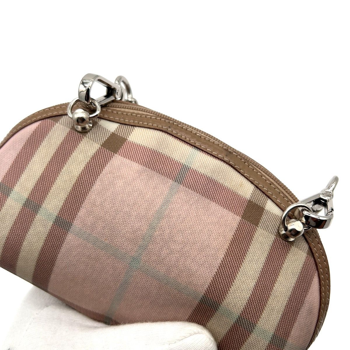 Burberry Vintage Reworked Pink Burberry Shoulder Bag Size ONE SIZE - 10 Thumbnail