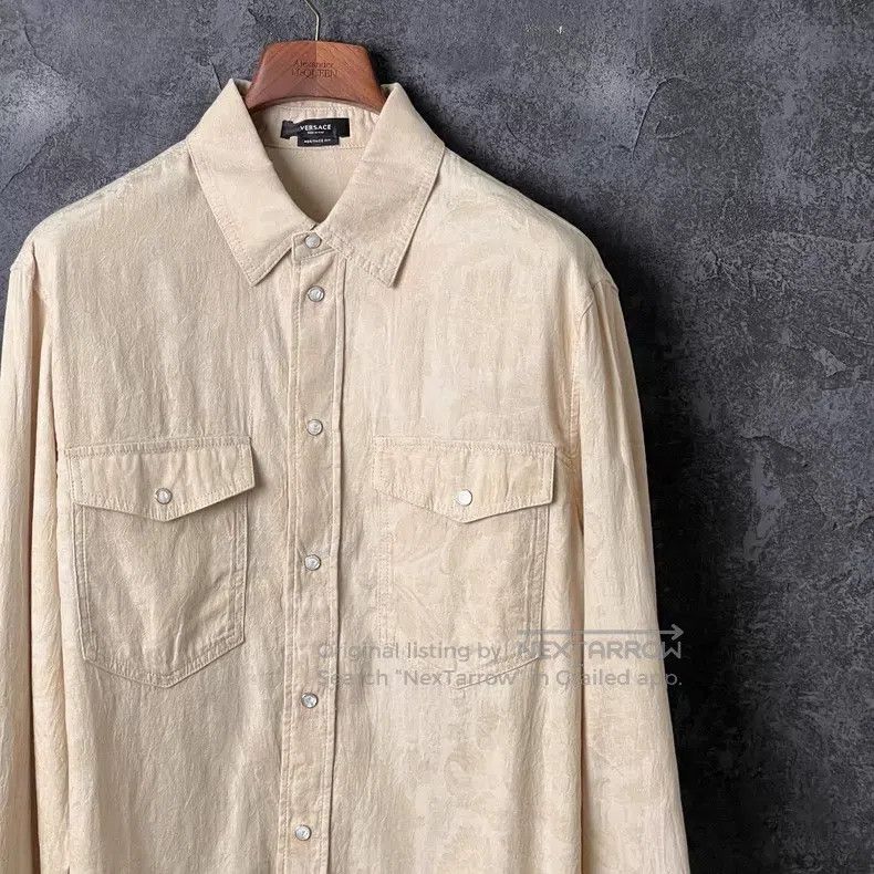 Versace Versace Dark pattern cotton shirt Size US M / EU 48-50 / 2 - 3 Thumbnail