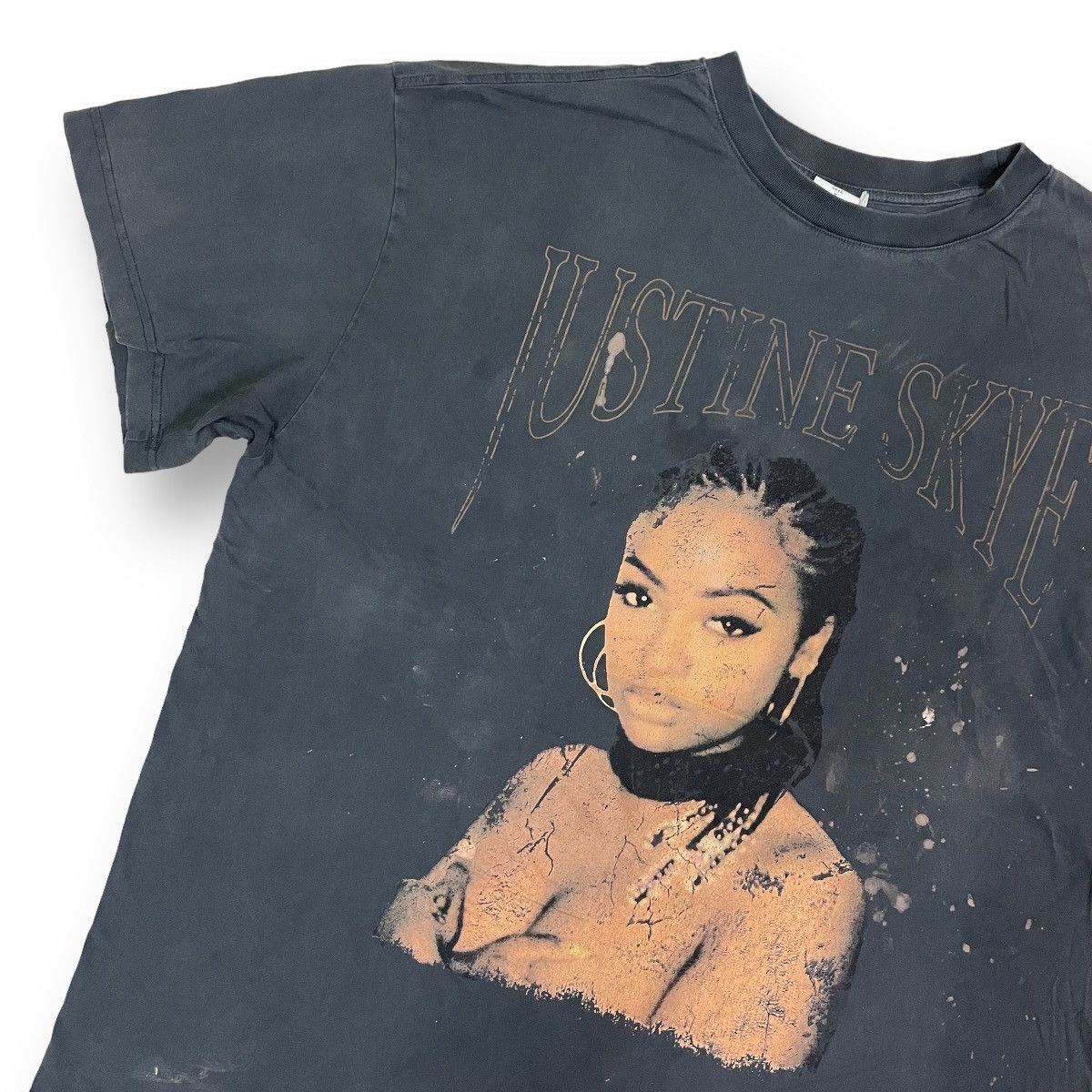 Band Tees 💥 Disstresed Justine Skye Oversized Size US XXL / EU 58 / 5 - 2 Thumbnail