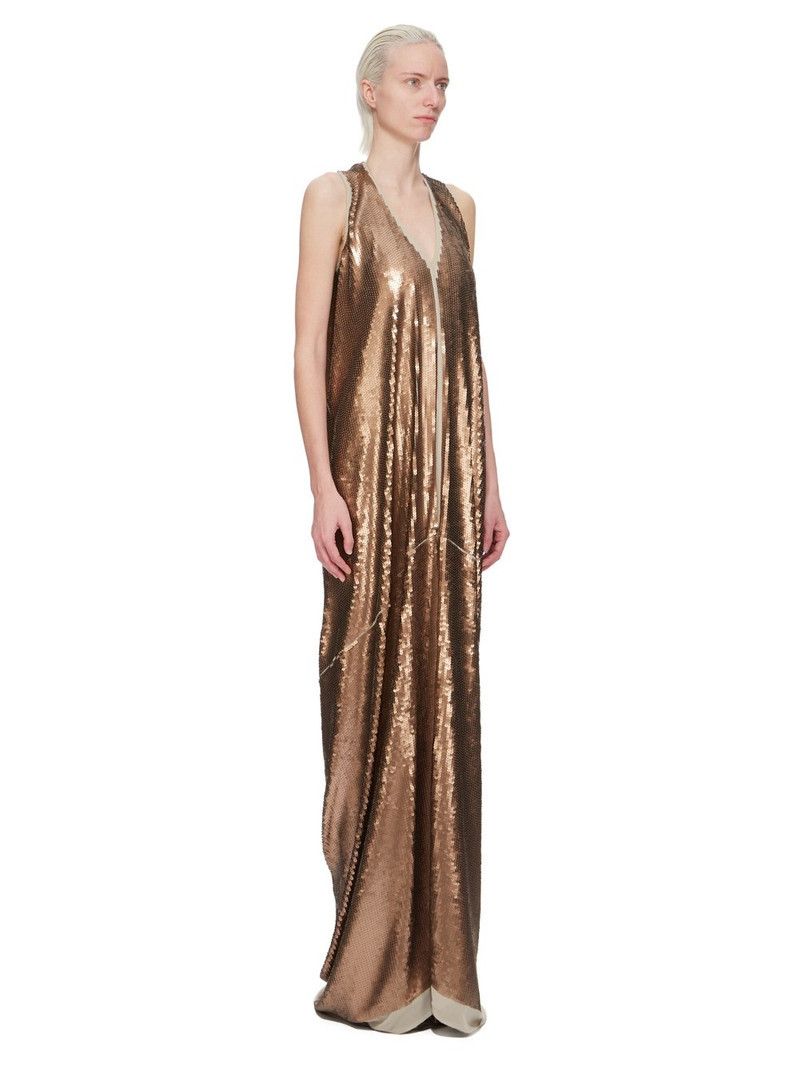 Rick Owens o1y0126 Maxi Dress in Brown Size S / US 4 / IT 40 - 2 Thumbnail